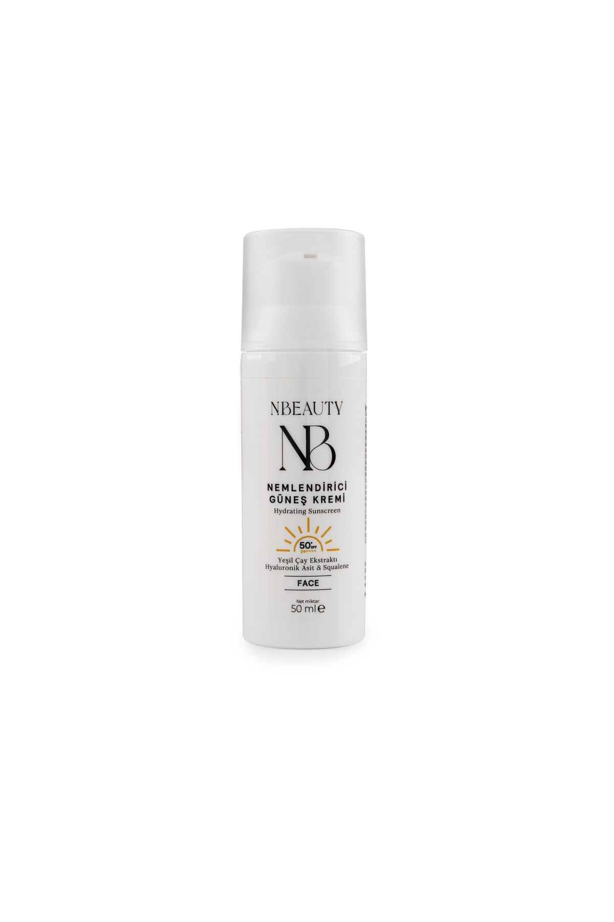 کرم ضد آفتاب مرطوب کننده NBeauty (50ml) 50+SPF