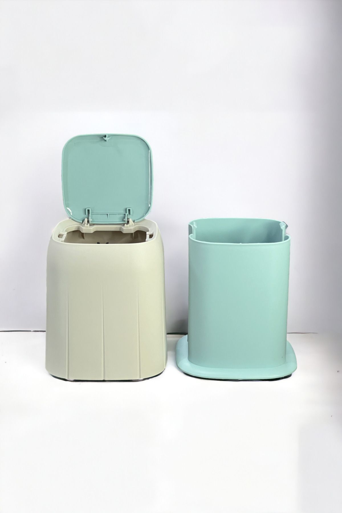 Turkco-Touch Mini Trash Can Ecru 1,4lt Volume Organizer Organizer 5