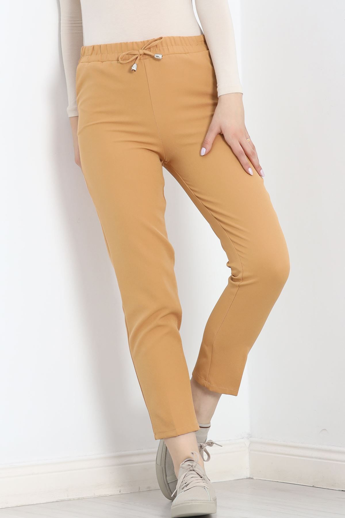 NOBLESTYLE-Sütlükkahve Dobıl Lace-Up Trousers - 20138.1884. 1