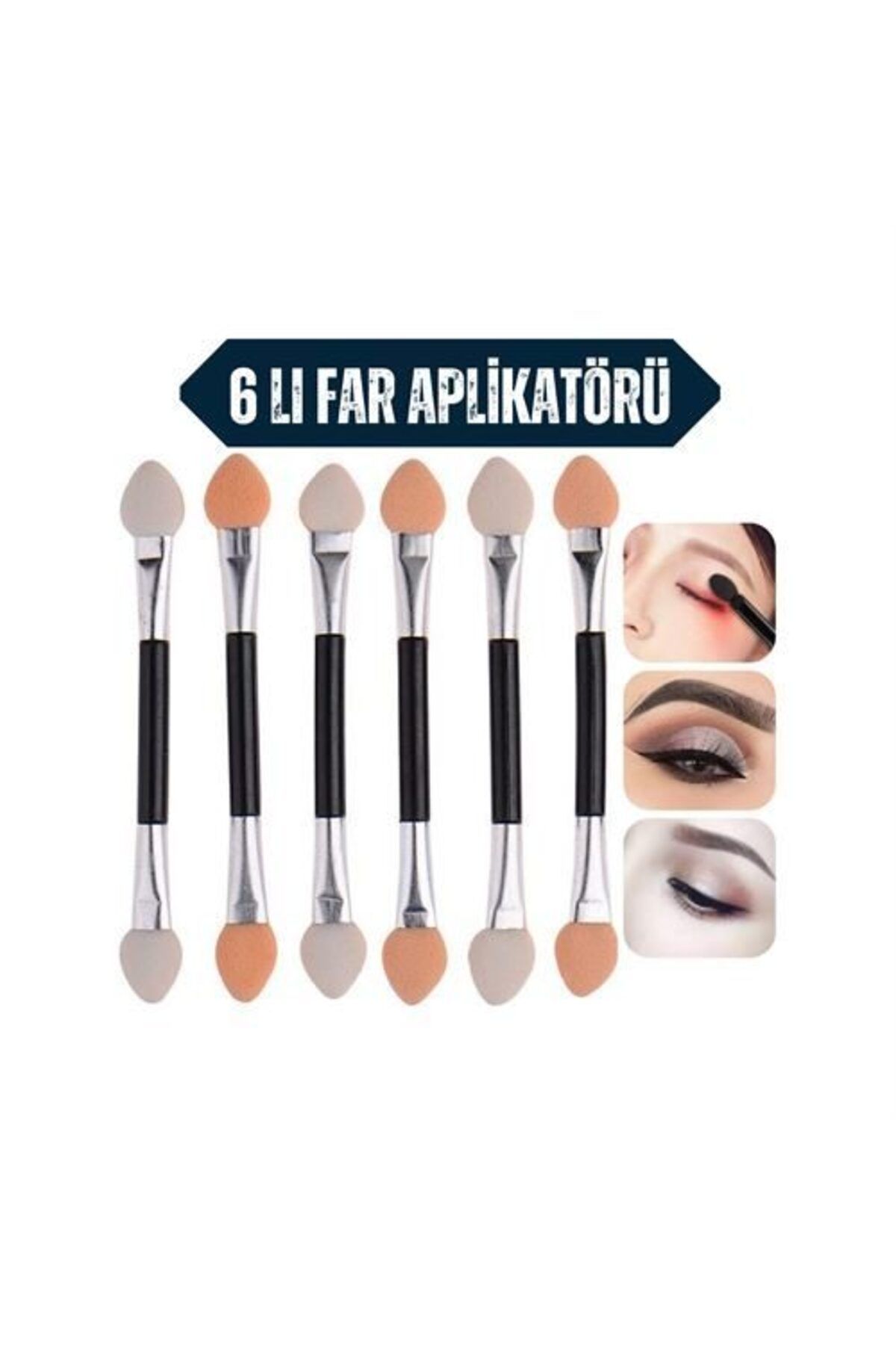 Easy Tedarik-Modacar Eyeshadow Applicator - Eye Makeup Sticks 6 Pcs 1