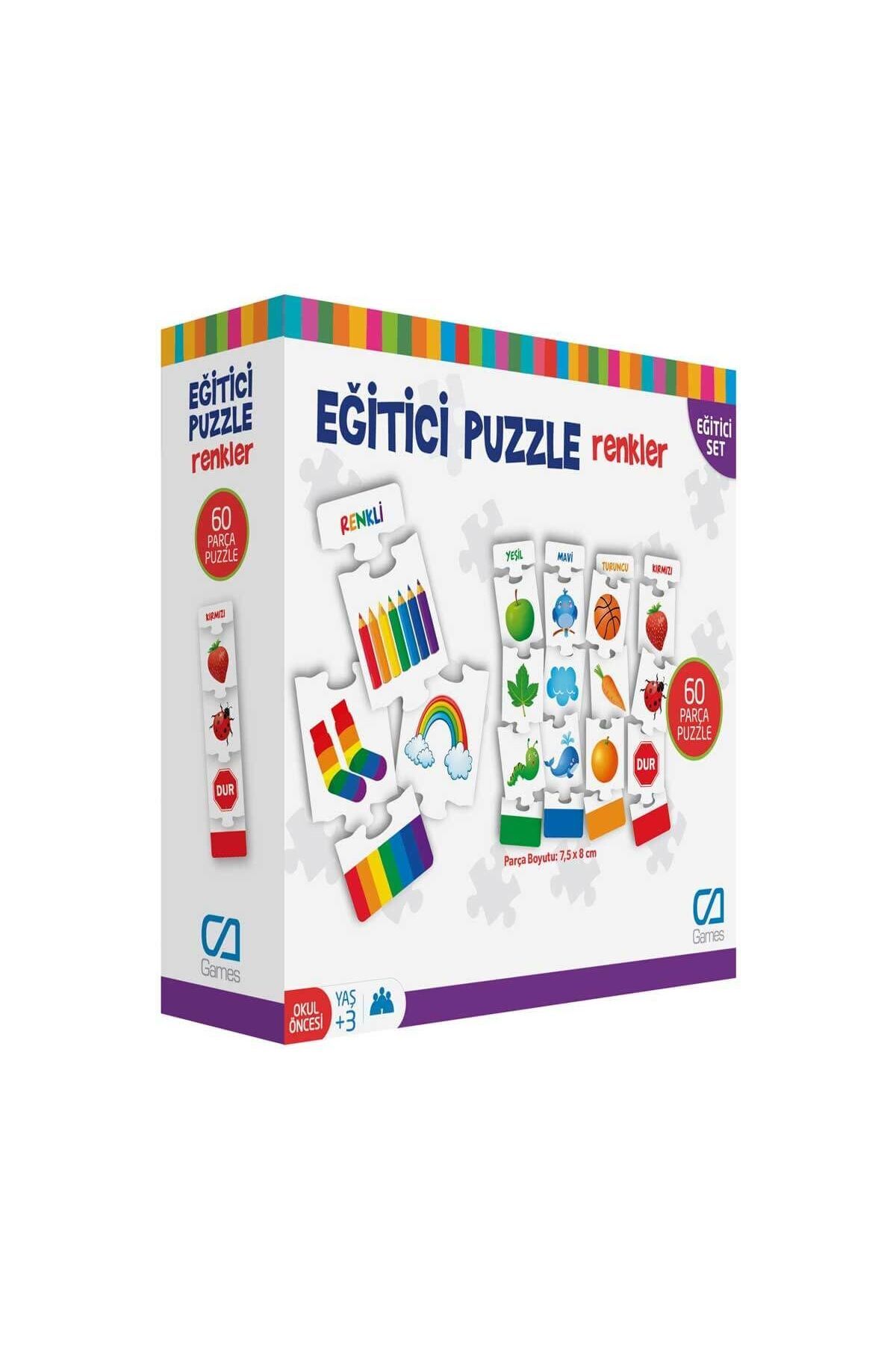 Easy Tedarik Games Eğitici Puzzle Renkler 60 Parça 5029