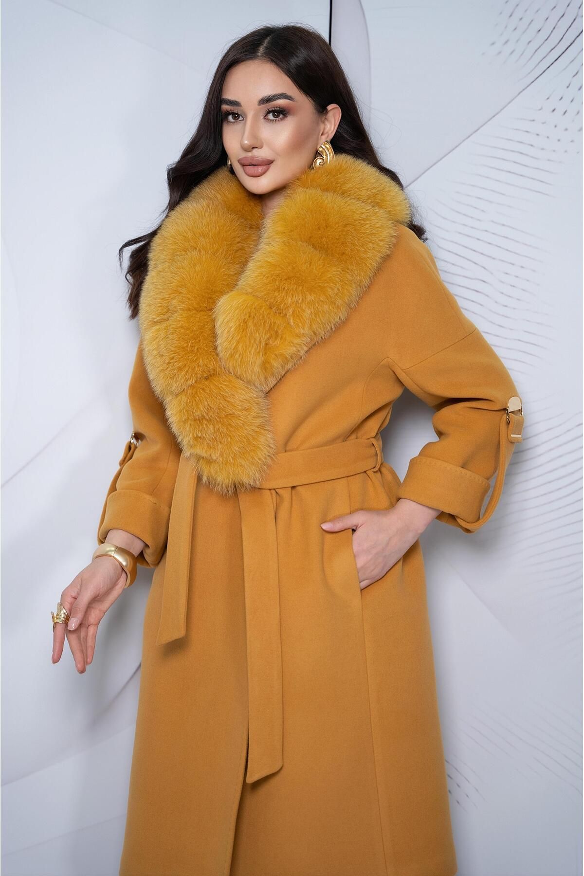 Eccim Fashion-Shawl Collar Long Women's Coat 4