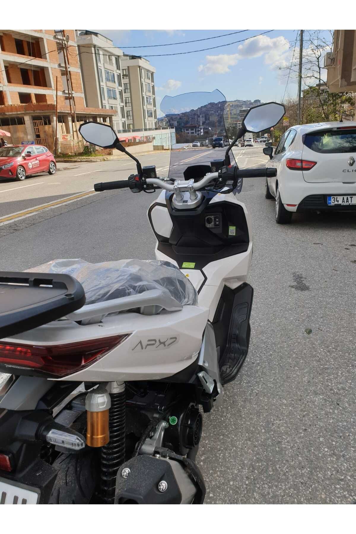 Volta Apec Apx7 Siperlik Ön Cam 2025 Model 75cm Füme Renkli 4mm UZUN CAM