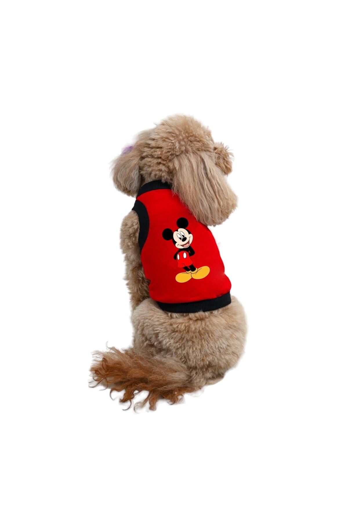 Buddy Store Kedi & Köpek Kıyafeti Atlet Model - Mickey Mouse Baskılı Kırmızı Atlet