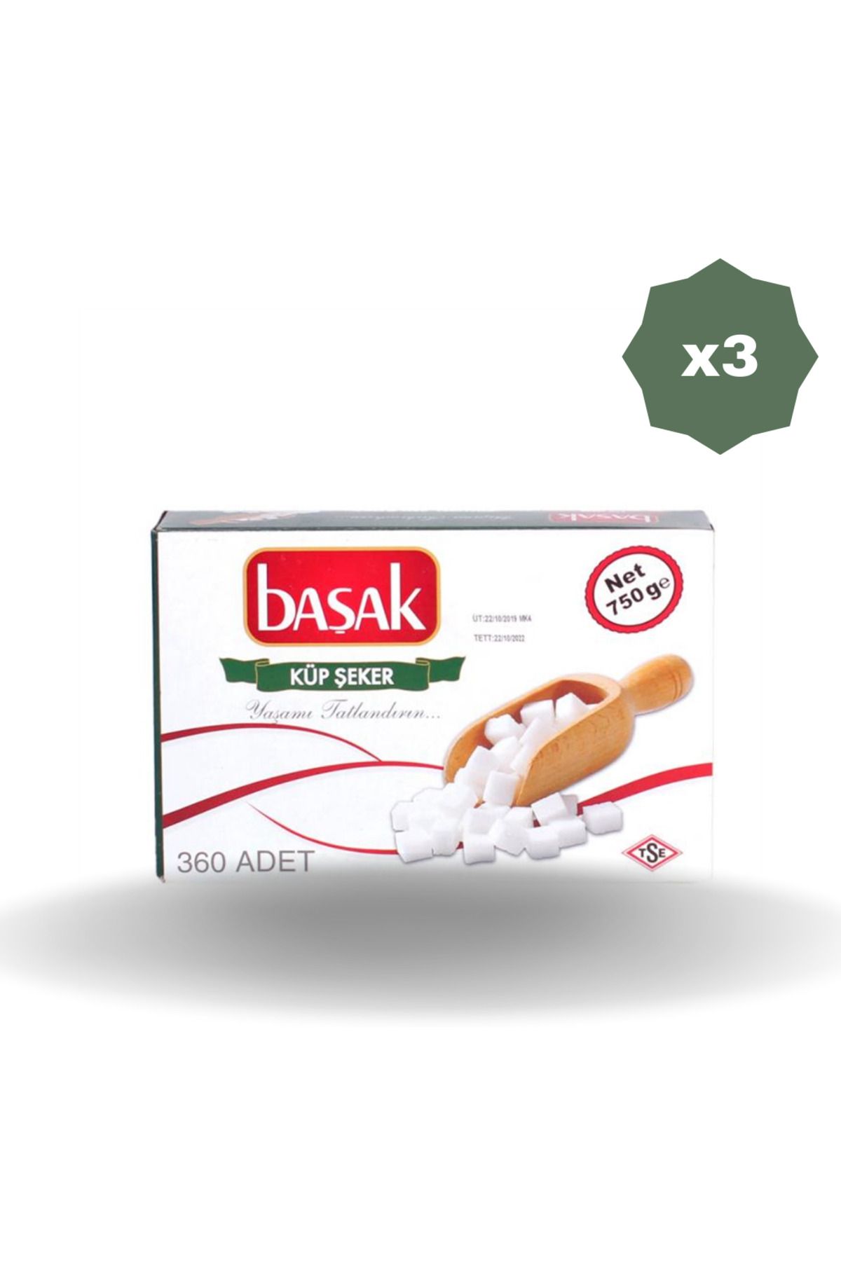 BAŞAK KÜP ŞEKER 750 GR - (3 ADET)