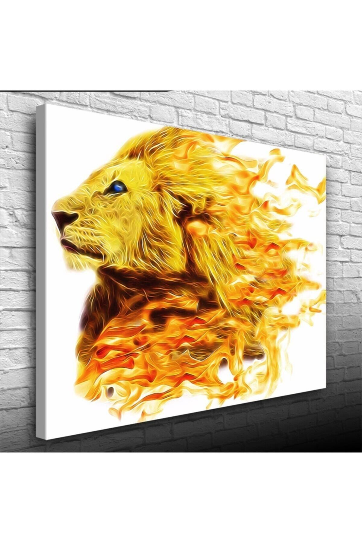 pazarella Aslan Kral Canvas Tablo (50x70)