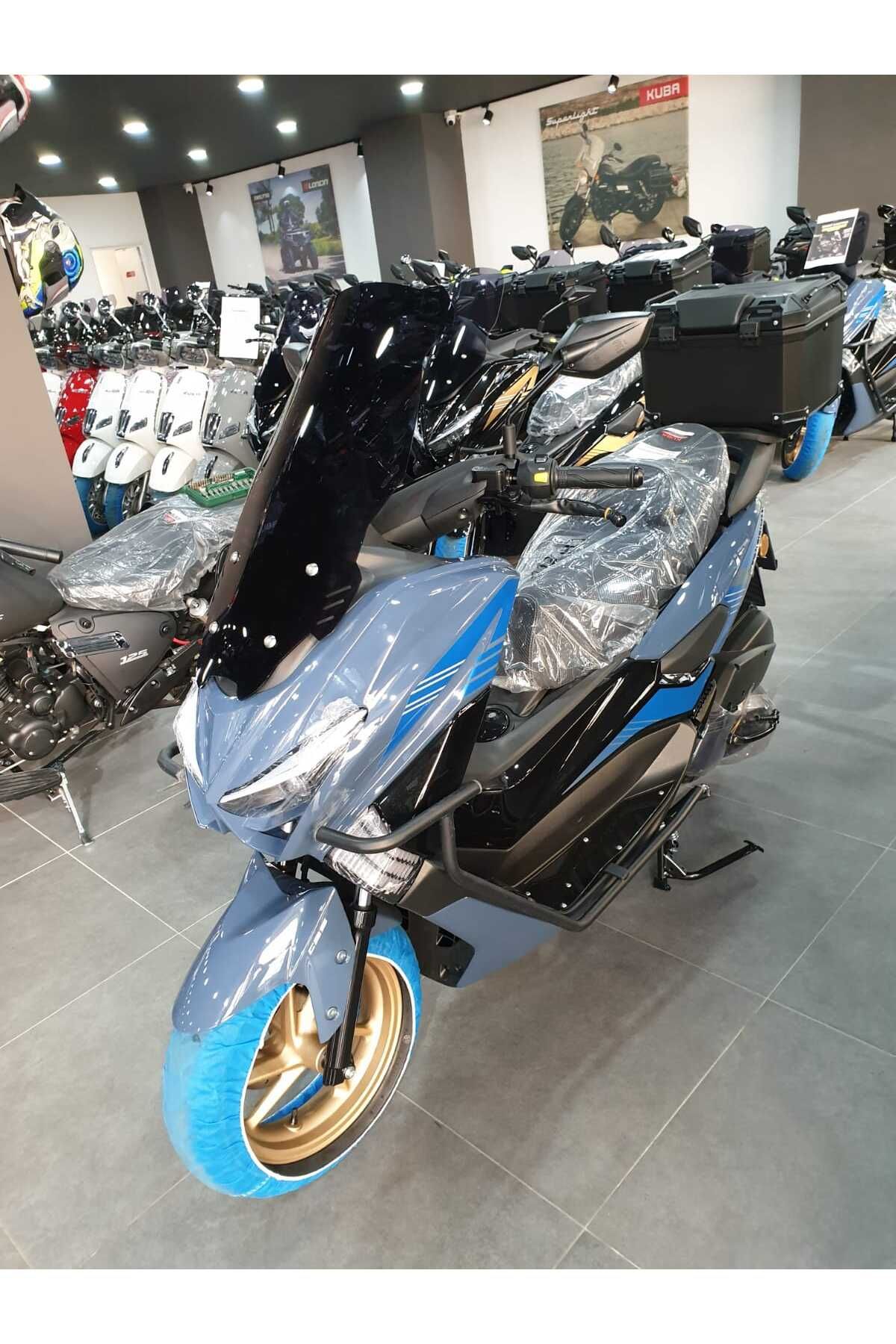 Küba Newcity 125 Siperlik Ön Cam 2023-2025 Model 65cm Siyah Renkli 4mm UZUN CAM