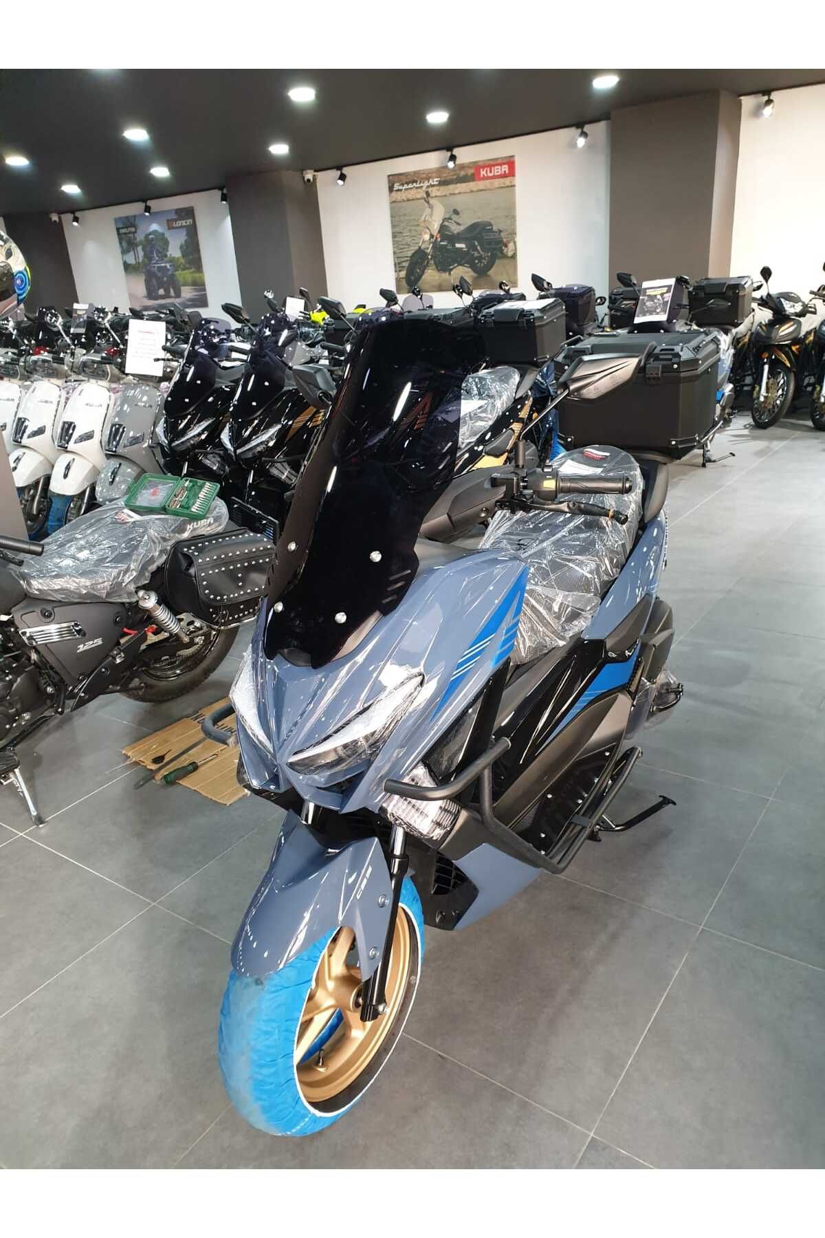 Küba Newcity 125 Siperlik Ön Cam 2023-2025 Model 65cm Siyah Renkli 4mm UZUN CAM
