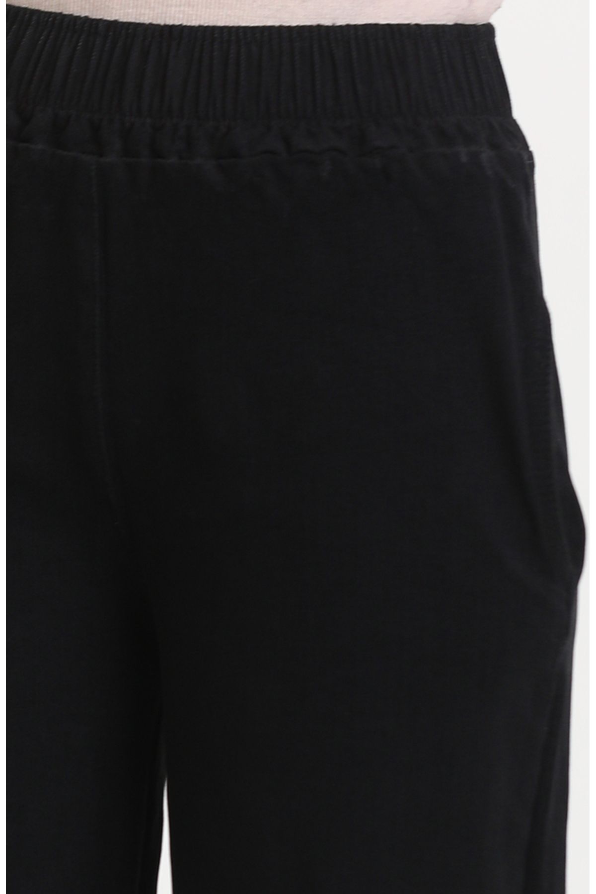 sefamerve-Schwarze Jeans mit elastischem Bund – 1793HY-01 3