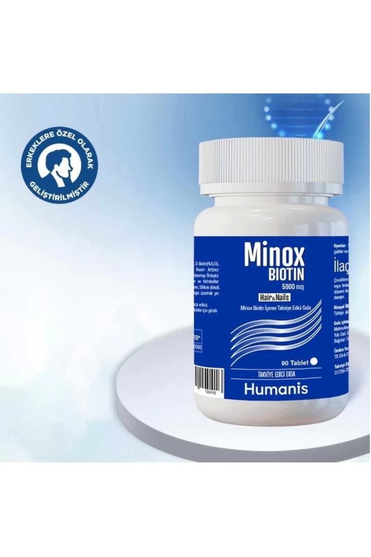 Humanis Minox Biotin 5000 mcg 90 Tablet