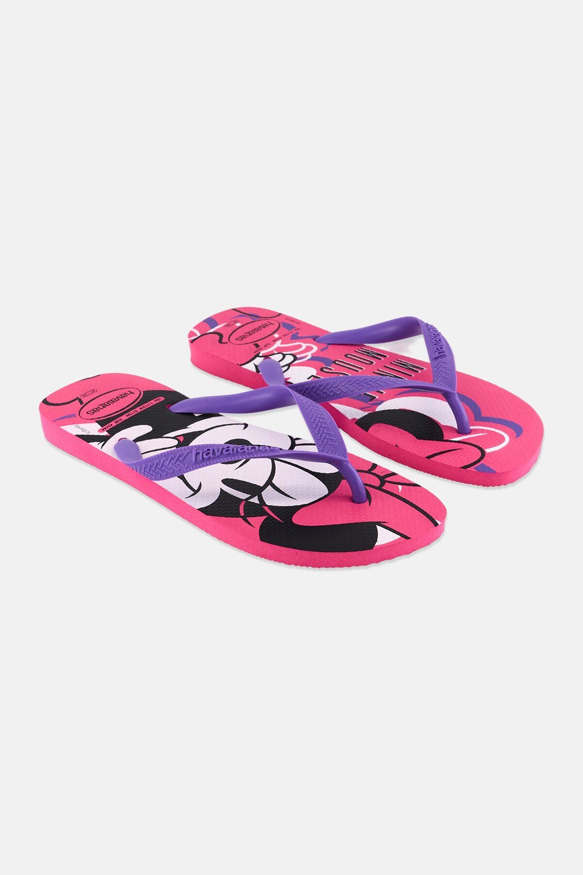 Havaianas-Unisex Top Disney Slip On Slippers, Pink/Purple Combo 1