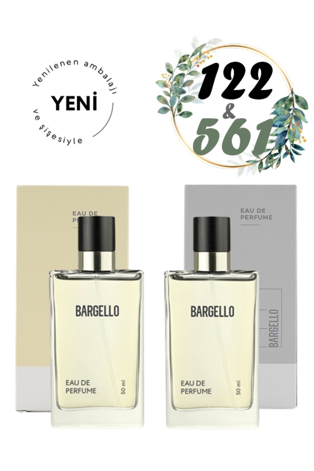 Bargello Kadın & Erkek Parfüm Seti 122 Oriental 561 Fresh 50 ml Edp