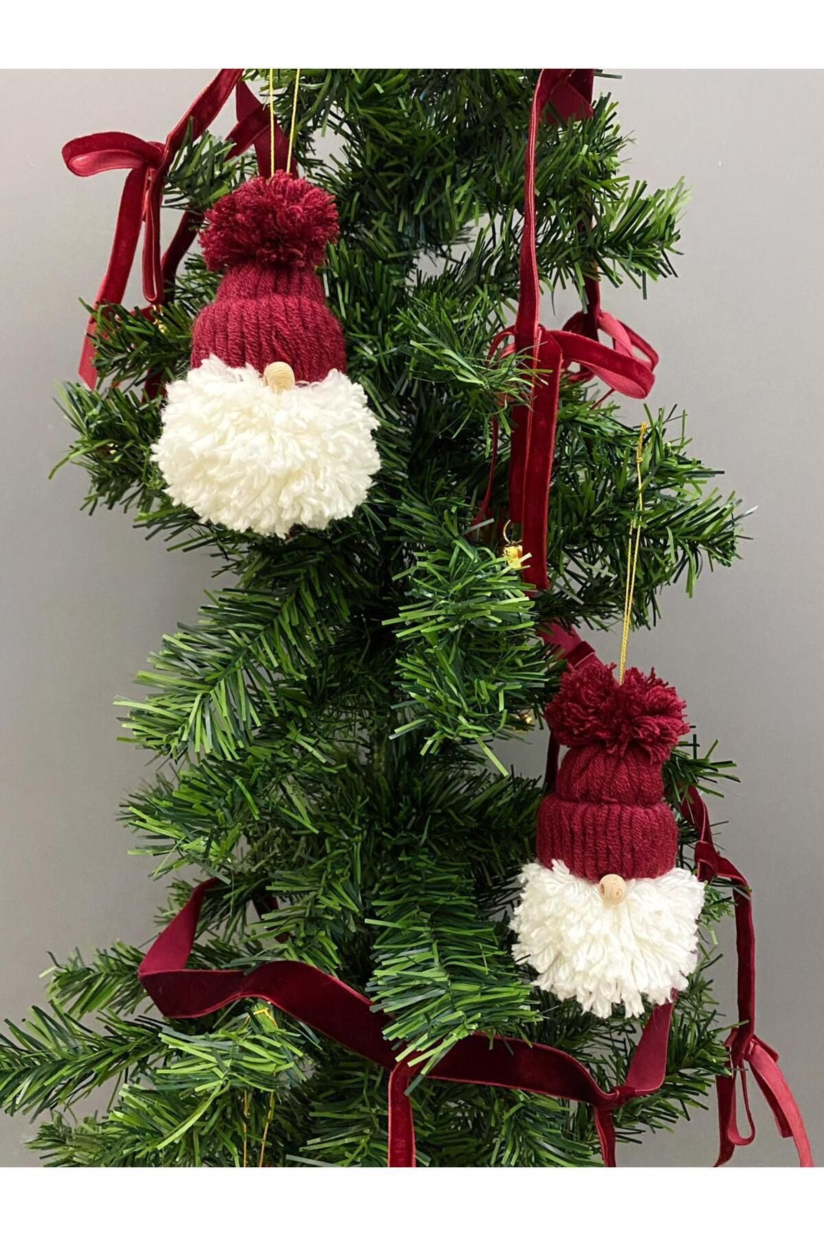 nuit-Christmas Set of 2 - Gin Dwarf and Pine Tree Santa Claus Ornament 4