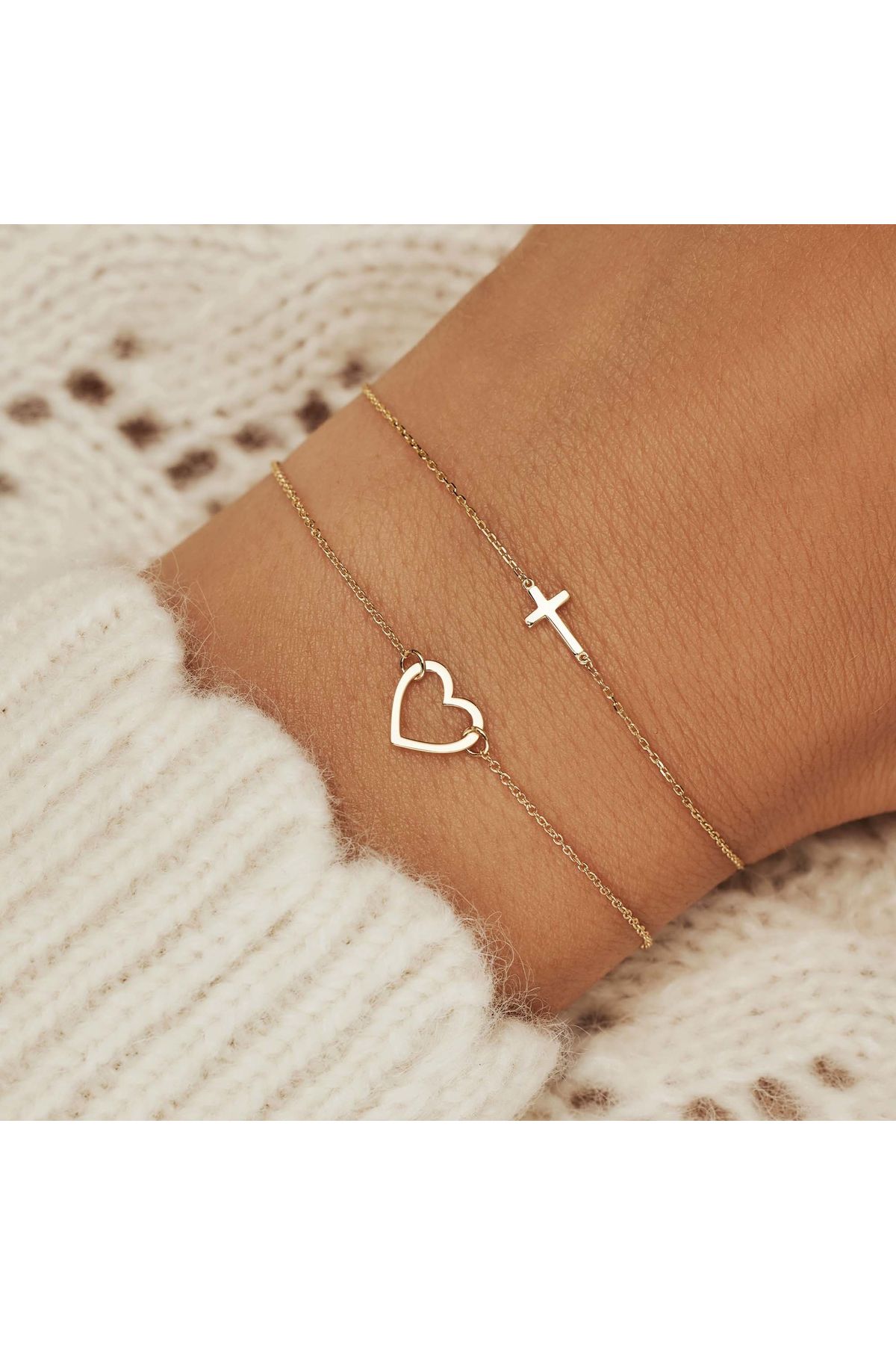 Isabel Bernard-Cadeau D'isabel 14 Karat | Gold Halskette Und Armband Geschenksets Ib90091 5