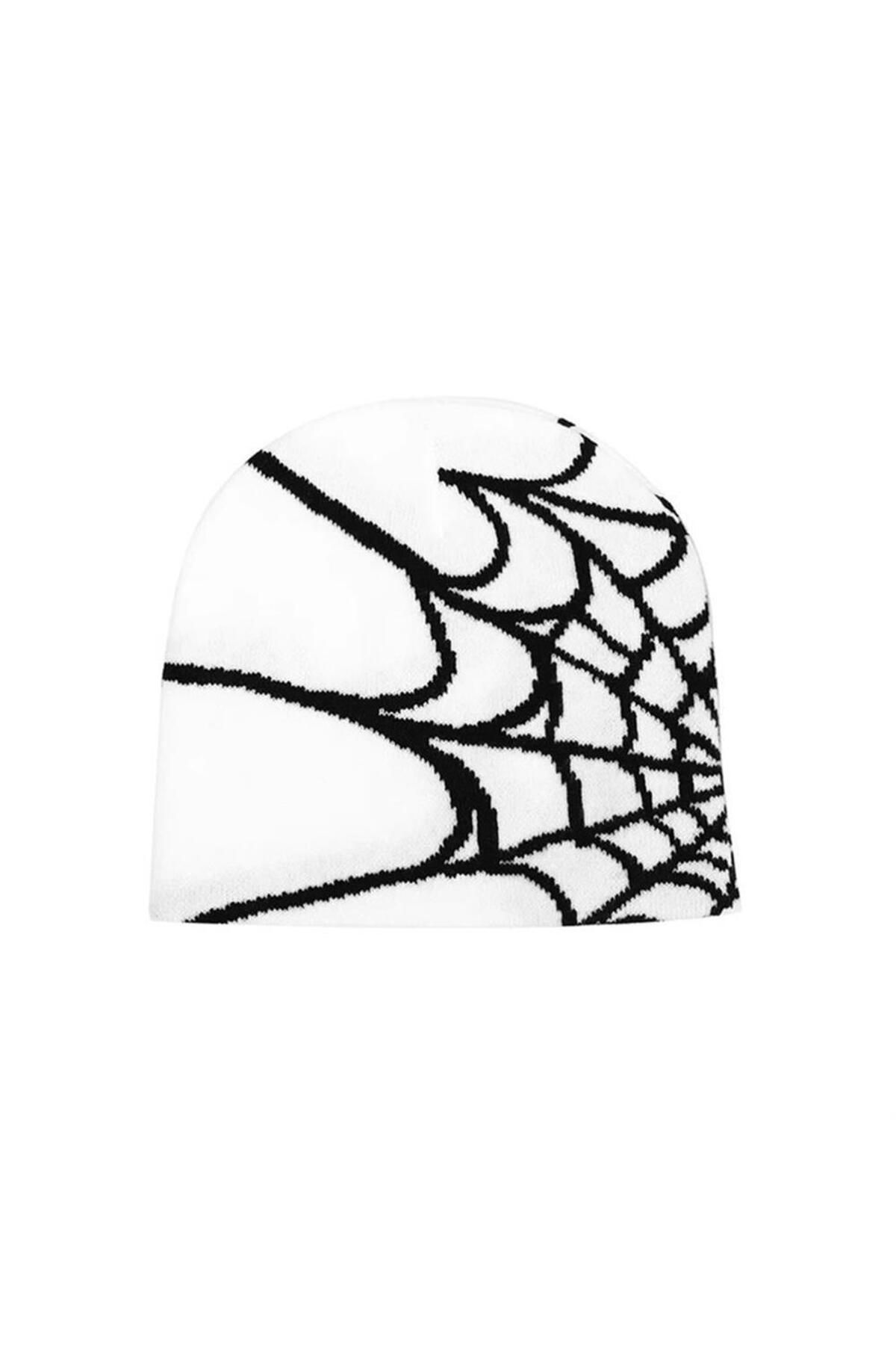 Karakedi Căciulă Albă Din Pânză De Păianjen Spider-man Unisex - O mărime