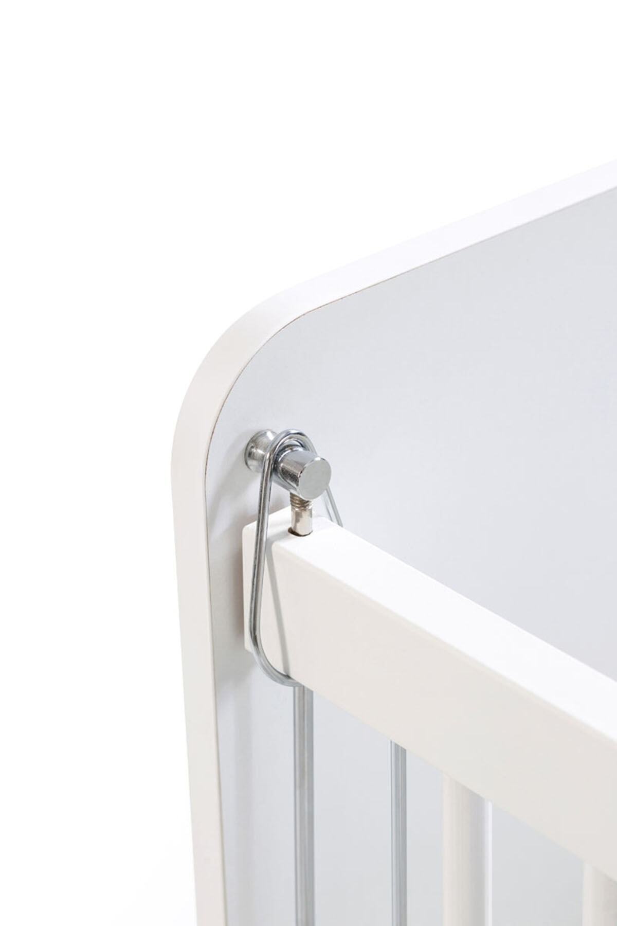 Babywhen Sallanır Sabitlenir Anne Yanı Bebek Beşik - Bebek Yatağı - Park Yatak - Beyaz - 60x120 Cm - Bw1070 fotoğrafı 4 (önizleme)