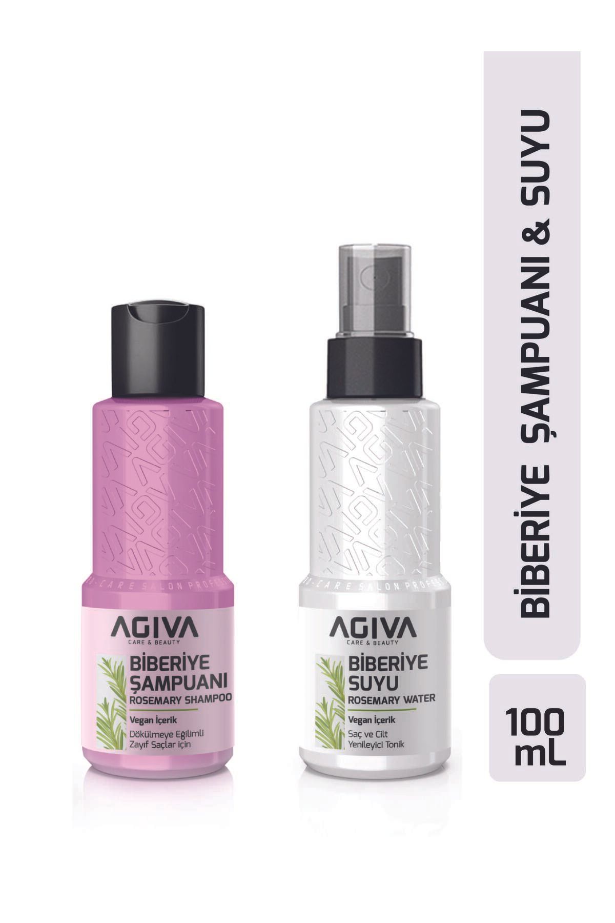 Agiva-Rosemary Shampoo & Rosemary Water Anti-Shedding and Fast Hair Extension 100 ml Set of 2 1