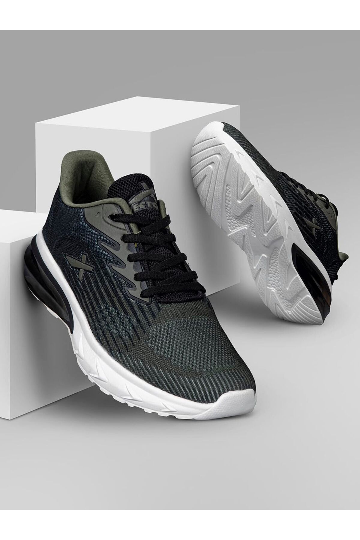 Vector-X Defence Running/jogging Shoes | Black/white | Size: 9 Uk/10 Us/43 Eu | Non Slip 3