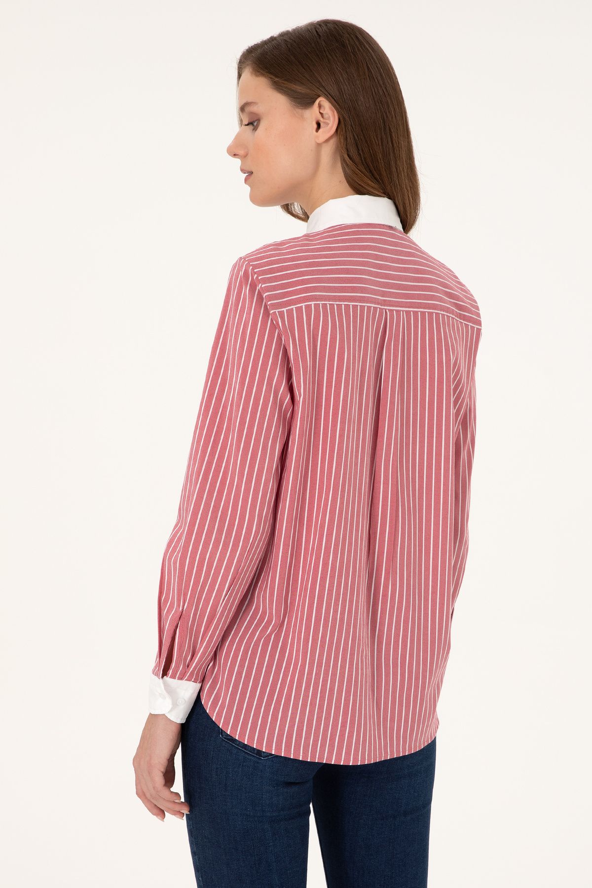 U.S. Polo Assn.-Women's Cherry Long Sleeve Shirt 50297107 -Vr223 5