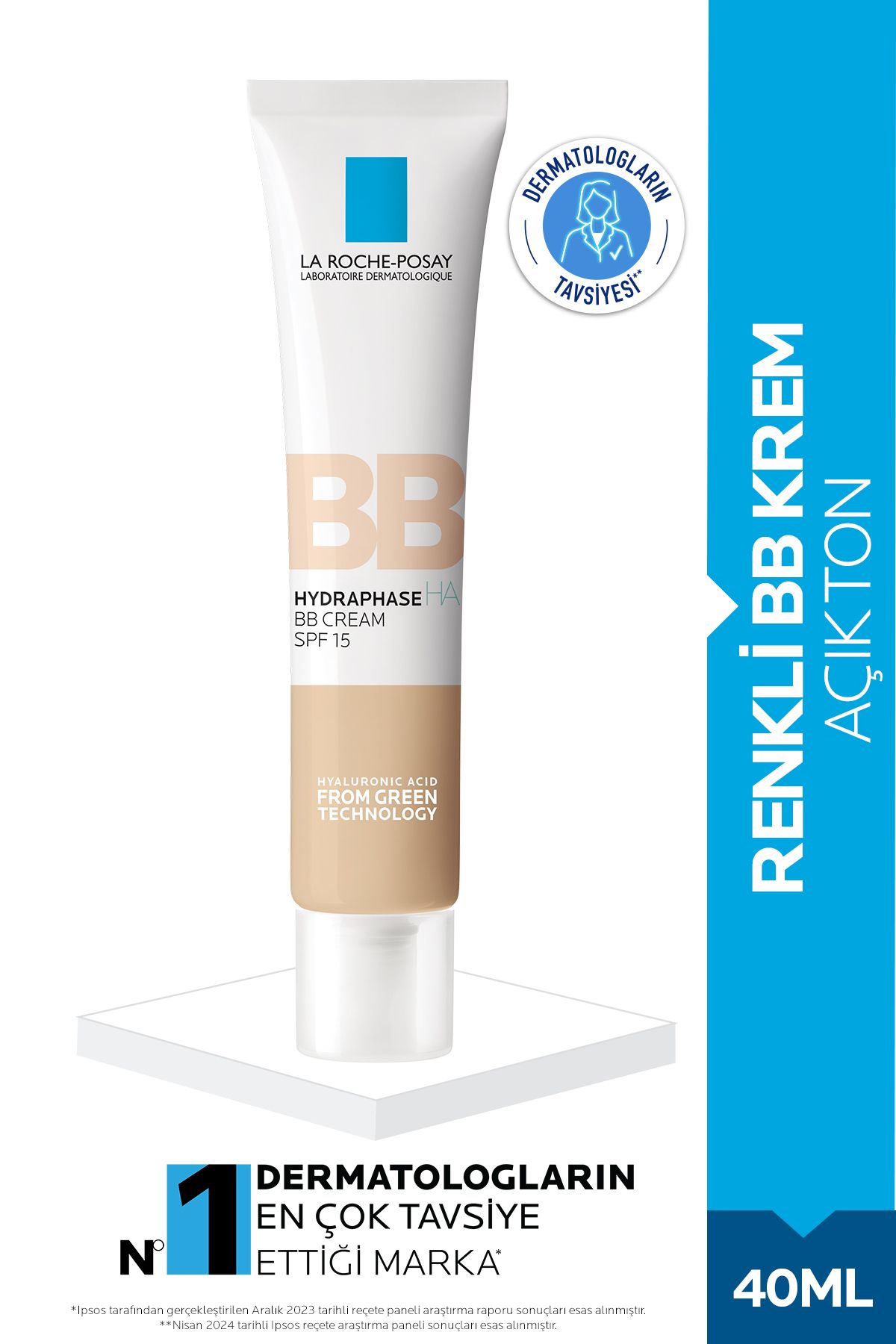 La Roche Posay Zayıf ve Hassas Ciltler İçin Onarıcı Besleyici ve Dolgunlaştırıcı BB Cream Light 40ml