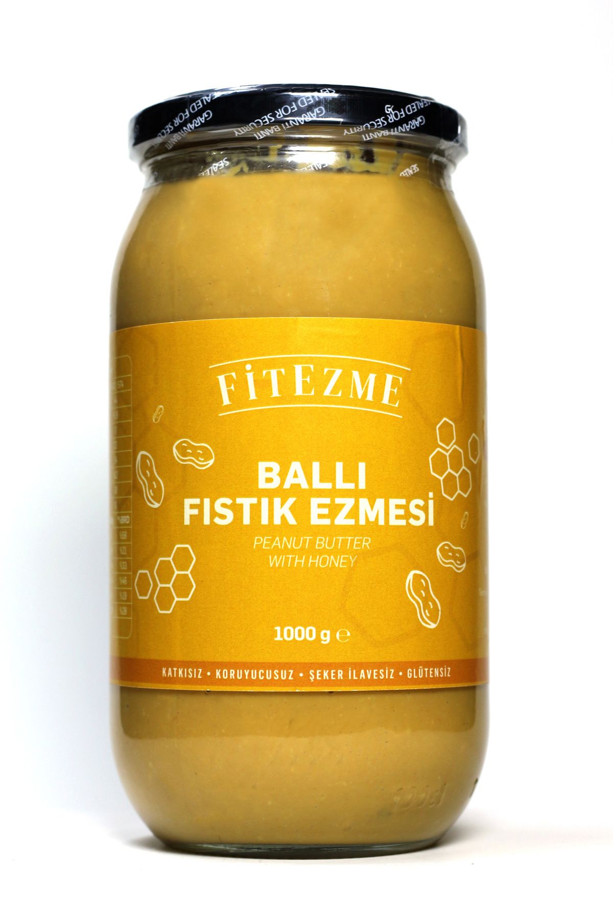 fitezme Ballı Fıstık Ezmesi ( Yer Fıstığı ) Parçacıklı 1000g