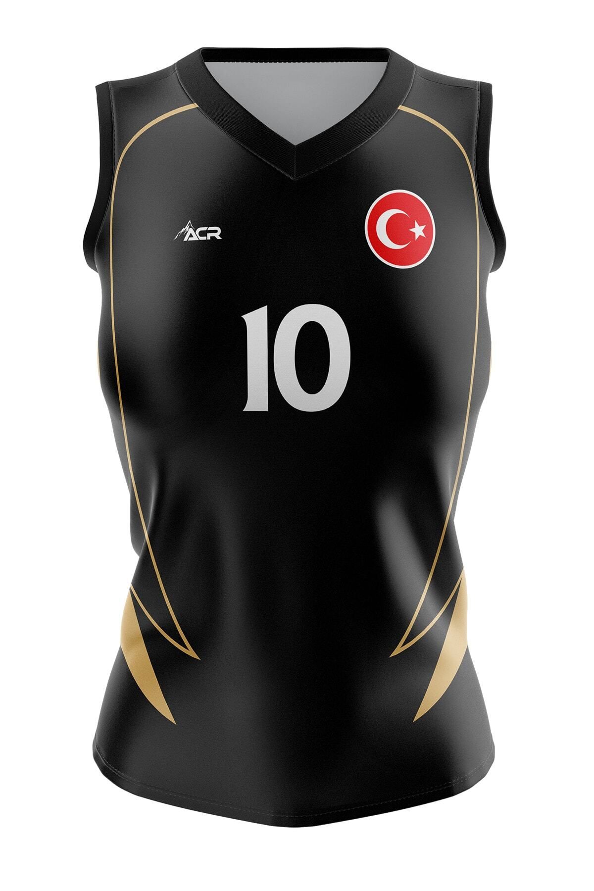 ACR Giyim Tekstil Forma Baskı Voleybol Forması Dijital Baskı Kişiye Özel Tasarım Tek Üst - M721