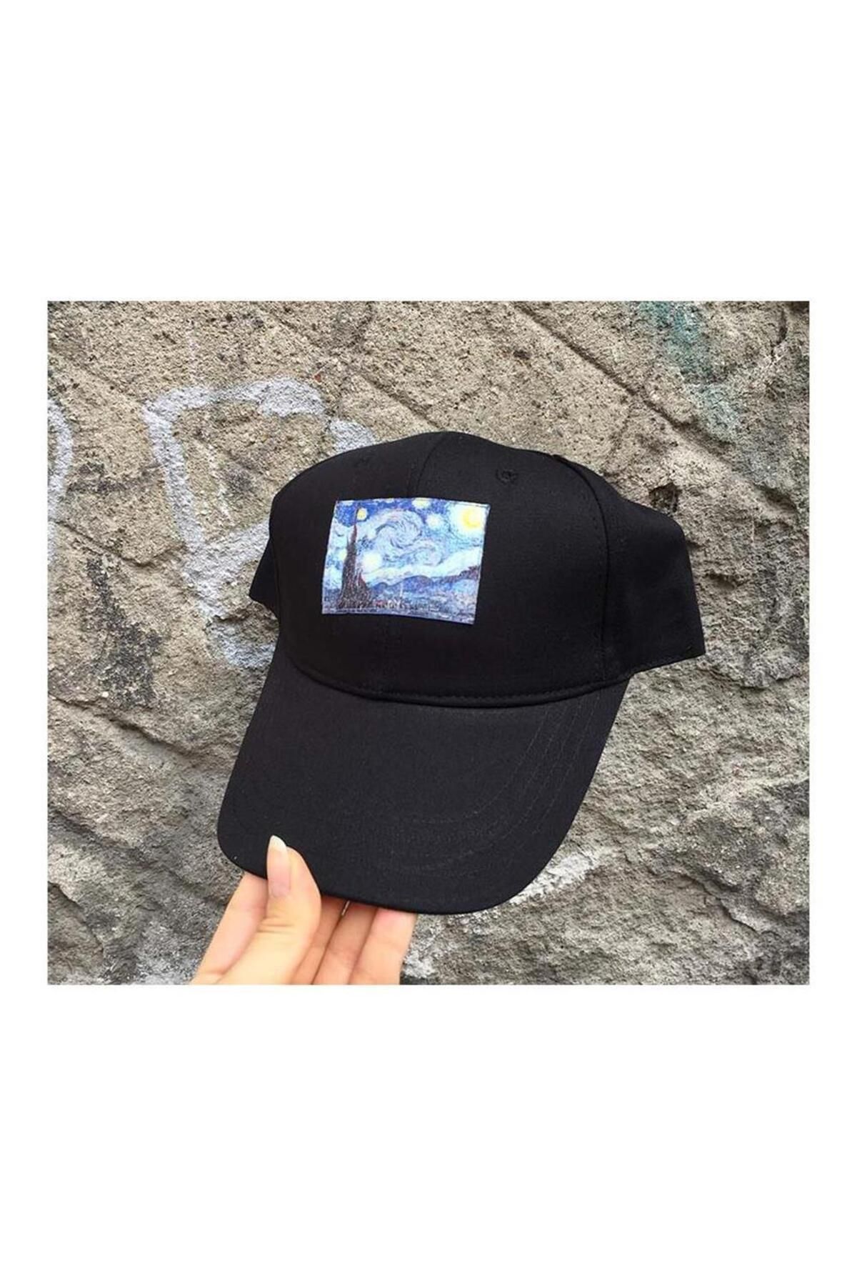 Karakedi Van Gogh - Starry Night Şapka