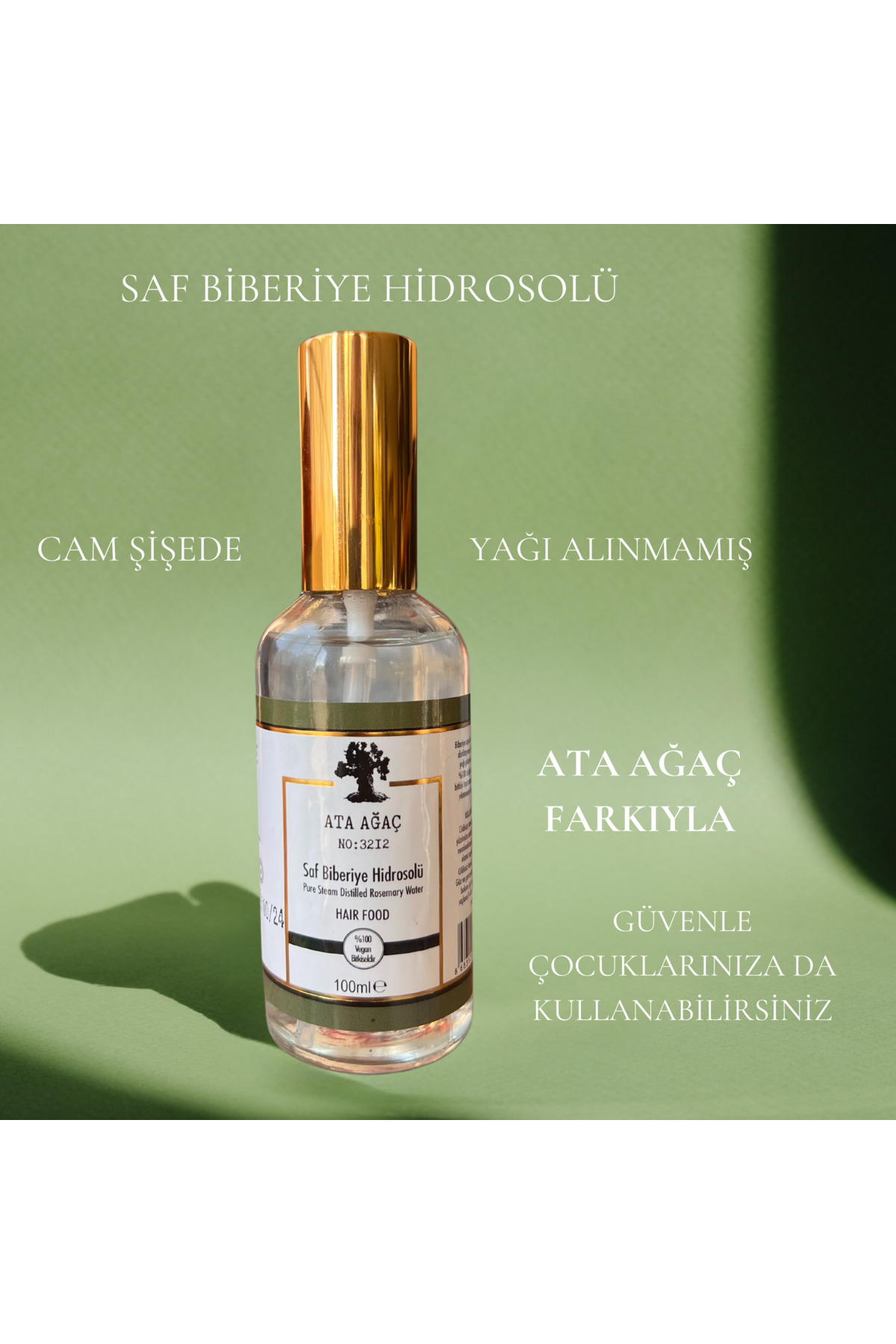 3212 ATA AGAÇ BİBERİYE HİDROSOLÜ — SAF BİBERİYE HİDROSOLÜ — تصویر 2 از 3