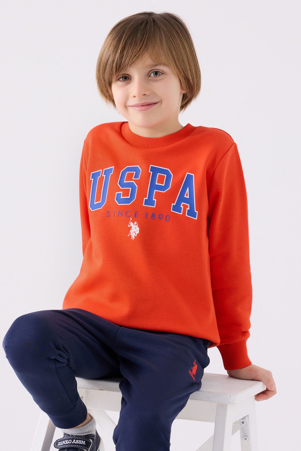 U.S. Polo Assn.-U.S. POLO ASSN US1915-4 Costum dublu cu flori de rodie pentru băiat 2