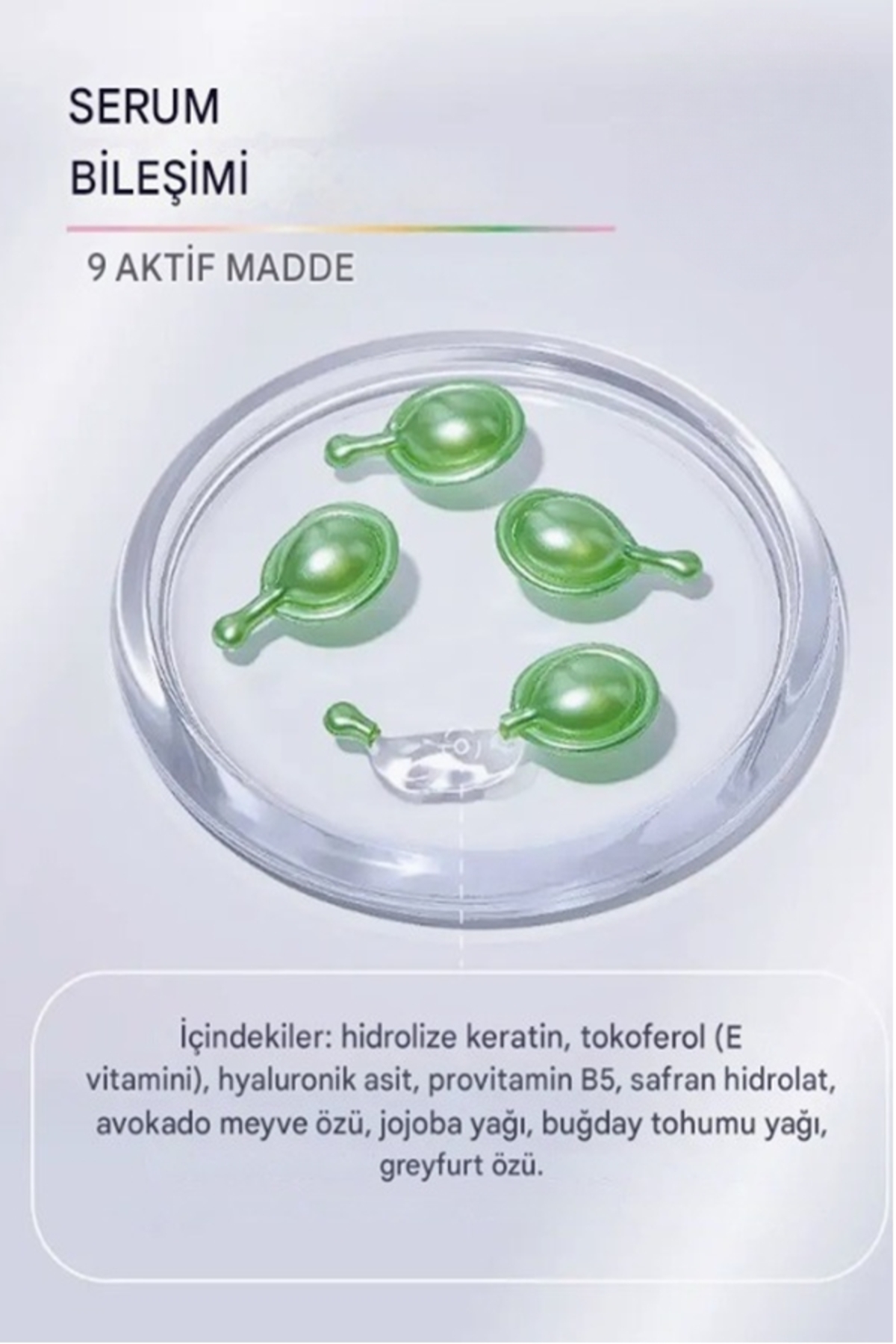 Saç Besleyici Uzatıcı Kapsül Serum Buğday Özlü 30 Kapsül 30 Gün 100ML — YSLGNGSEDR4 — تصویر 6 از 7