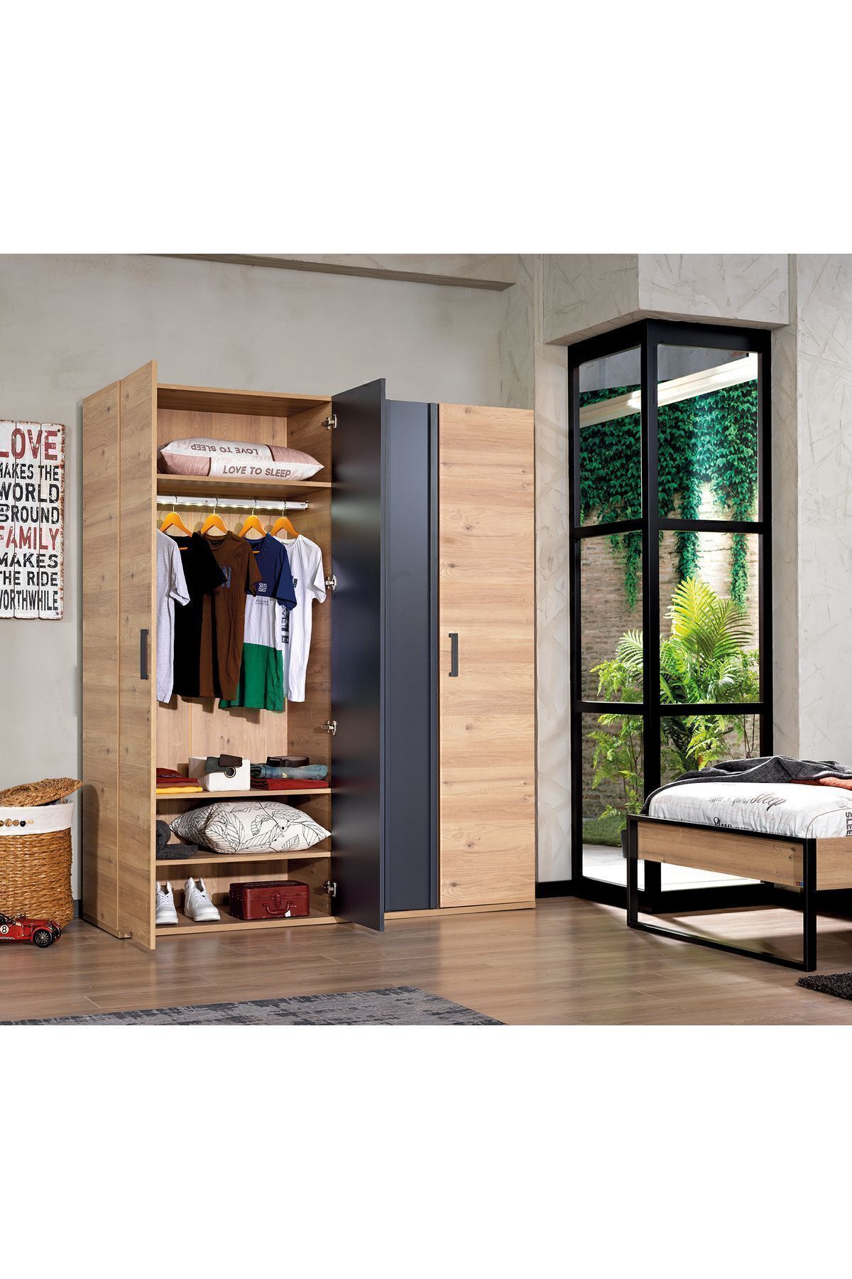 Almila Irony 4 Kapaklı Dolap fotoğrafı 3 (önizleme)