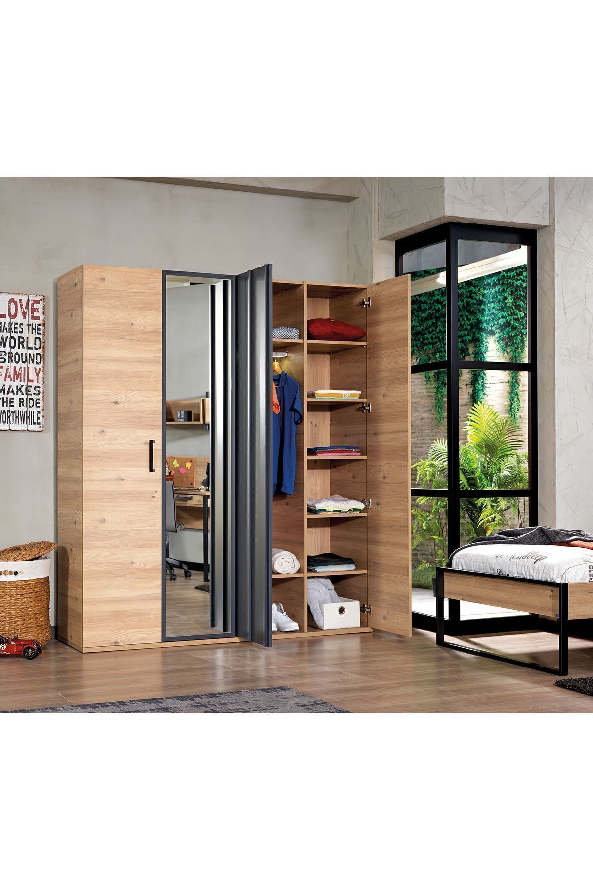 Almila Irony 4 Kapaklı Dolap fotoğrafı 2 (önizleme)