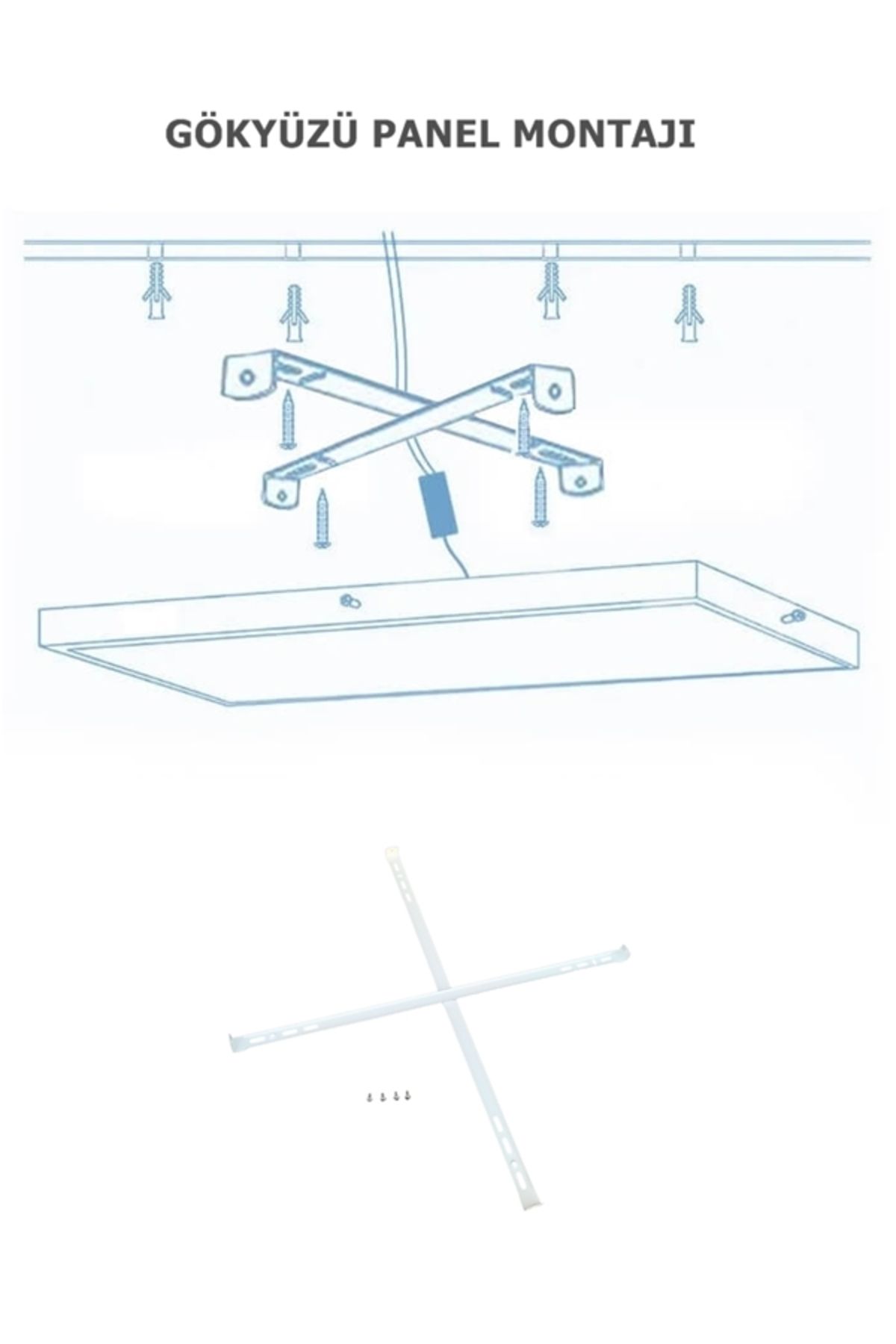 Gökyüzü Panel-3D Printed Led Chandelier Architectural Pattern Ceiling 60Watt Led Lighting 60Cmx60Cm Modern Chandelier 7