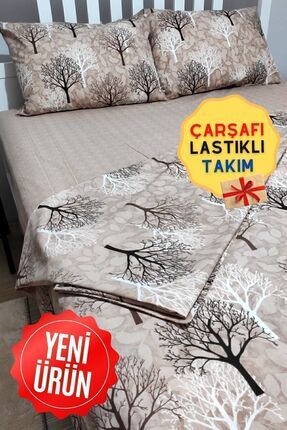CANDAN ÇEYİZ Lastikli Çarşaflı Çift Kişilik Nevresim Takımı
