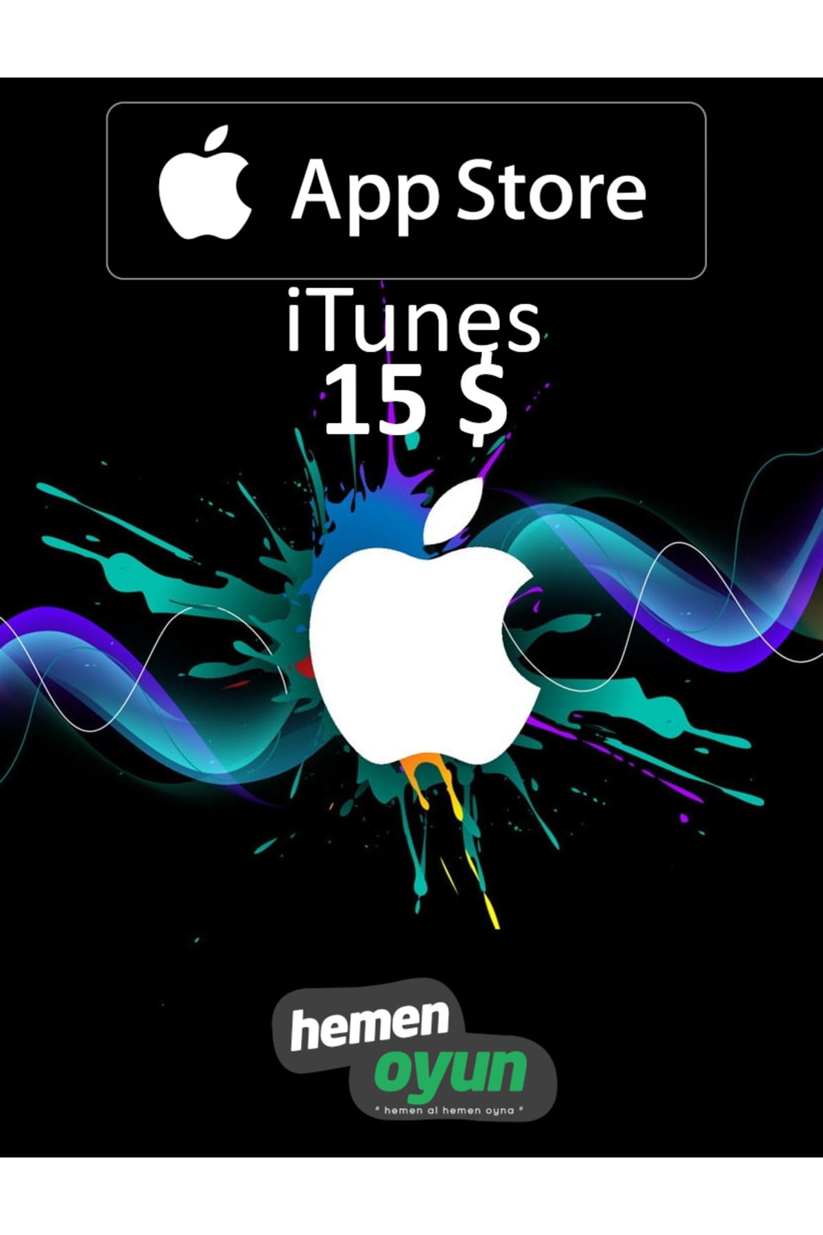 hemenoyun App Store Itunes 15 USD Dolar Hediye Kartı Bakiye Ios