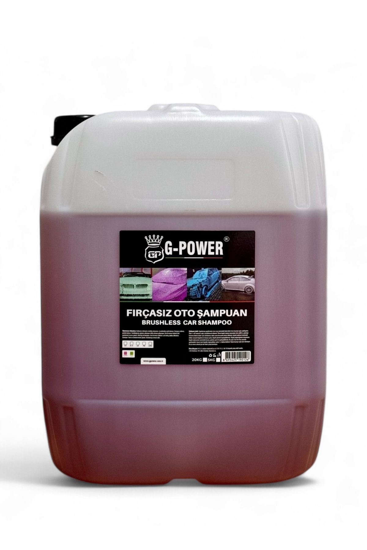 G POWER Fırçasız Cilalı Oto Şampuanı Extra 1/60 Konsantre 20 Kg Kt01