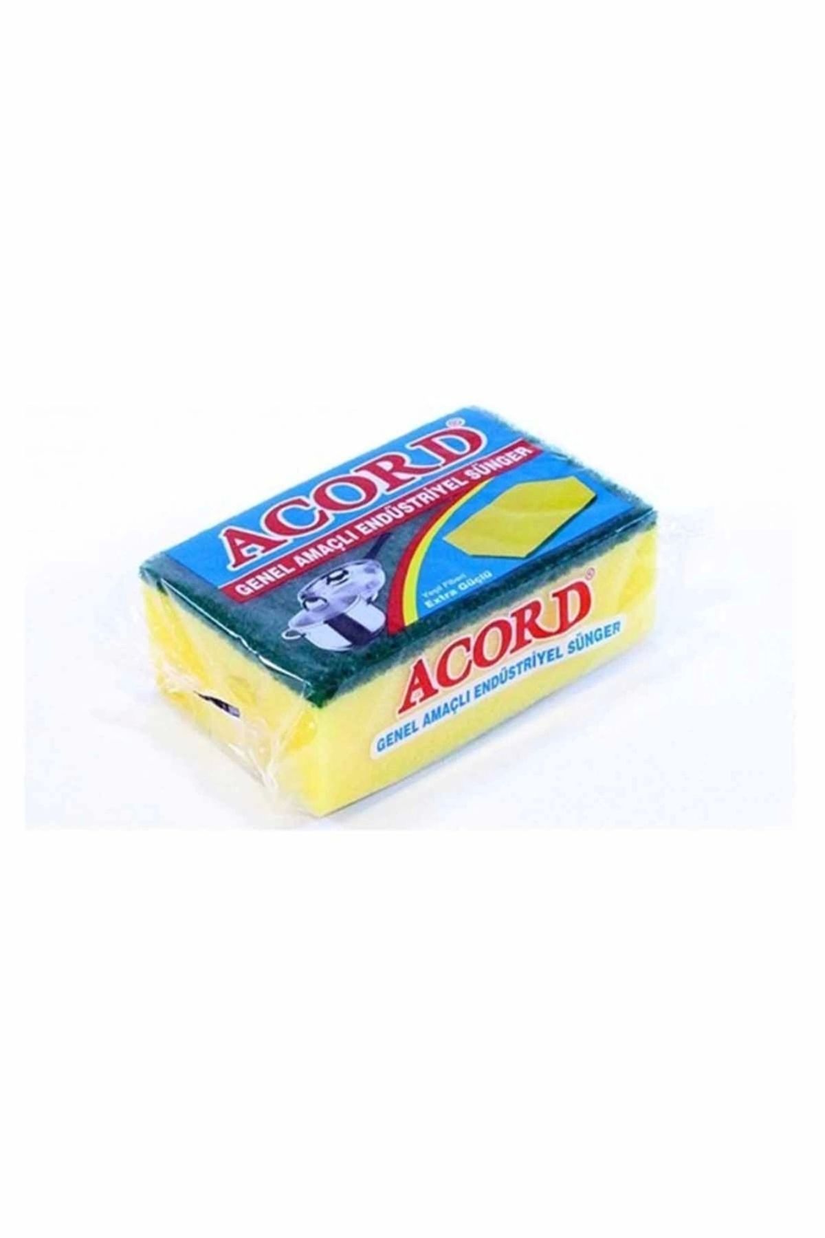 Acord 1 adet Jumbo Boy Endüstriyel Çok Amaçlı Bulaşık Süngeri  13x8x4 cm