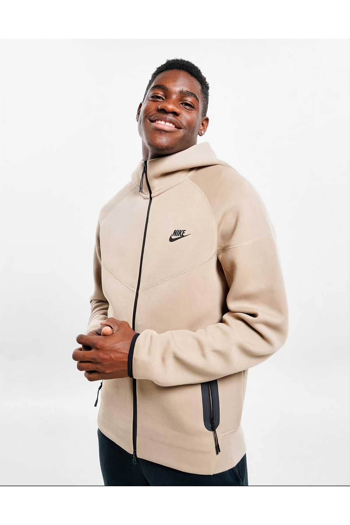 Nike-Tech Fleece Full-Zip Hoodie Men's Hooded Sweatshirt 1