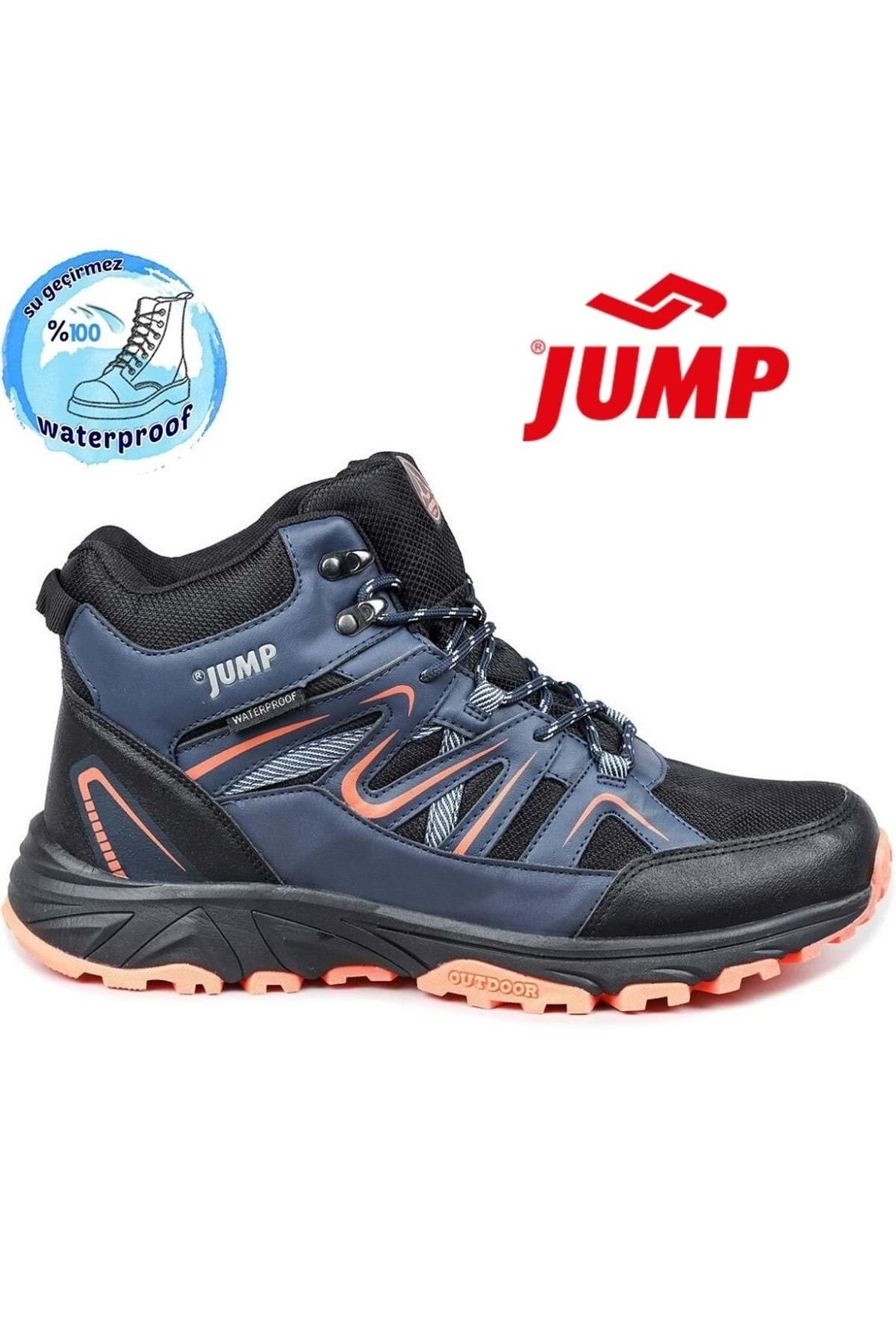 Kocamanlar Ayakkabı Jump 28682 WaterProof Kaymaz Taban Ortopedik Erkek Bot LACİVERT