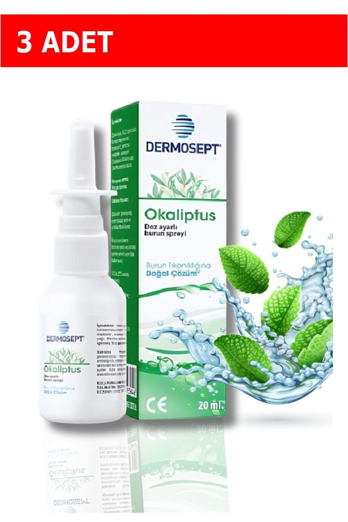 DERMOSEPT Okaliptus Doz Ayarlı Burun Spreyi 20 ml X 3