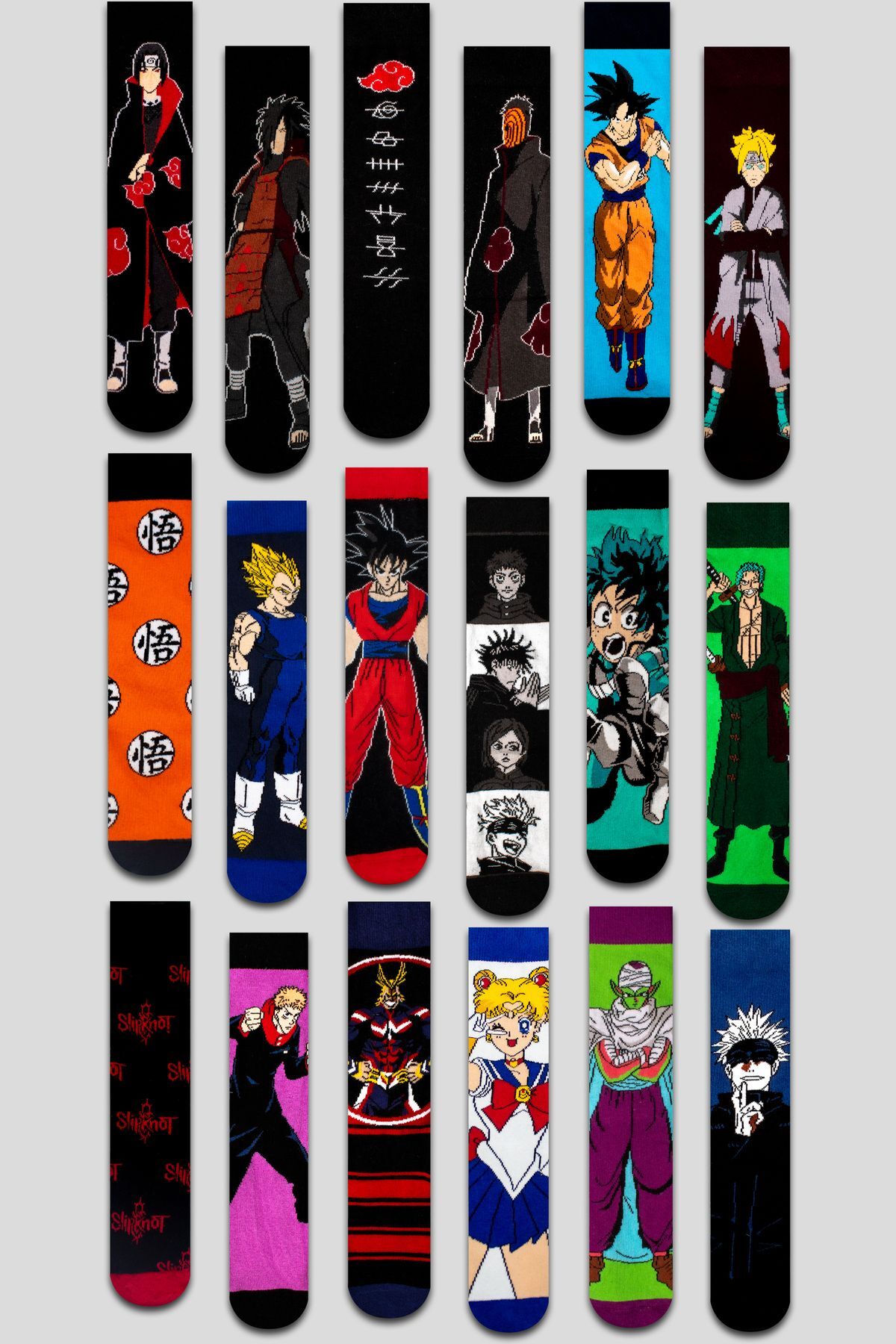 Neşeli Çoraplar  Gizemli Süpriz Kutu 12'li Mix Karma Desenli Çorap Seti - Görsel 7