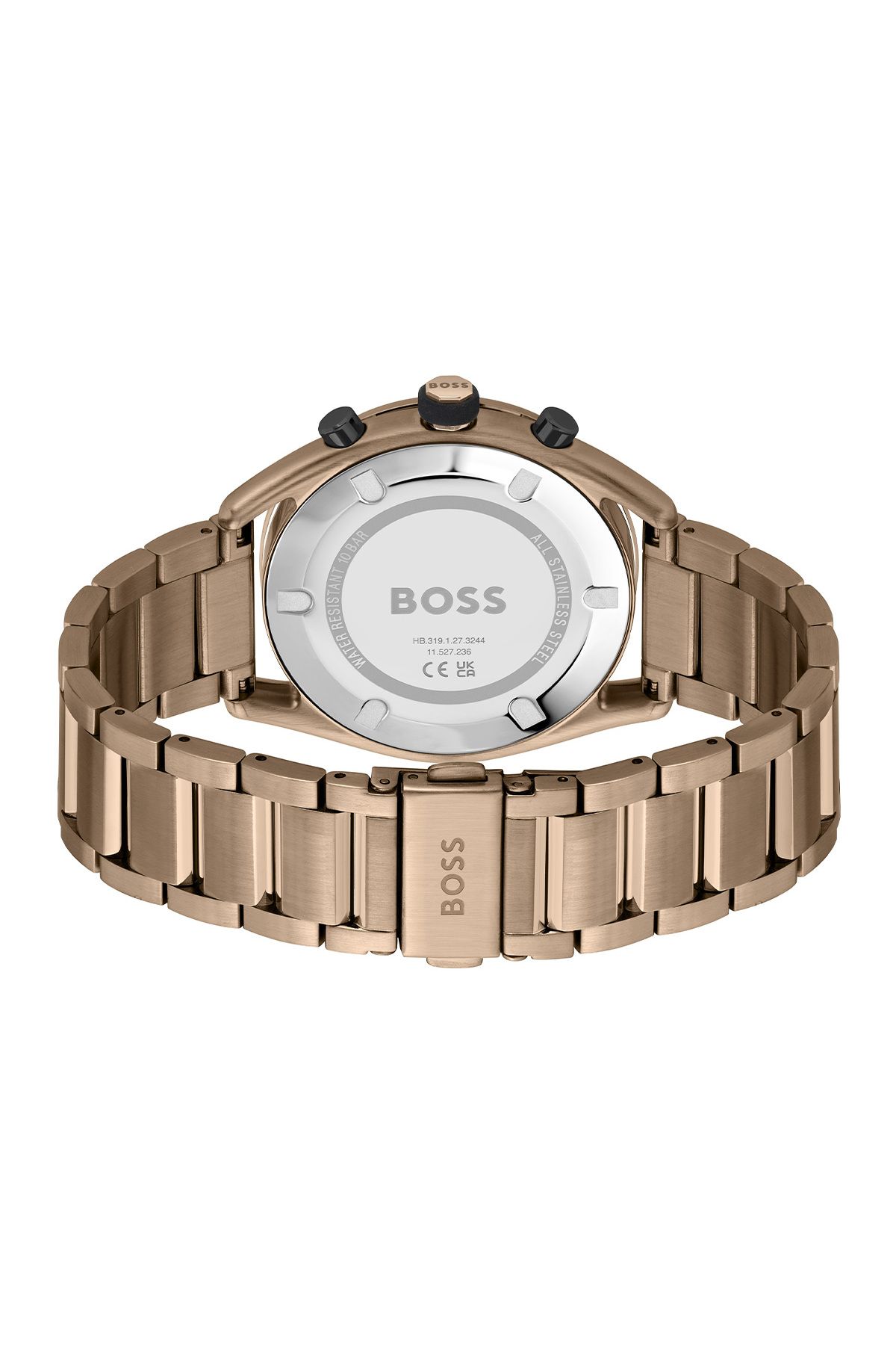 BOSS-Men 1514027 Stainless Steel Watch, 44mm, Bronze 3