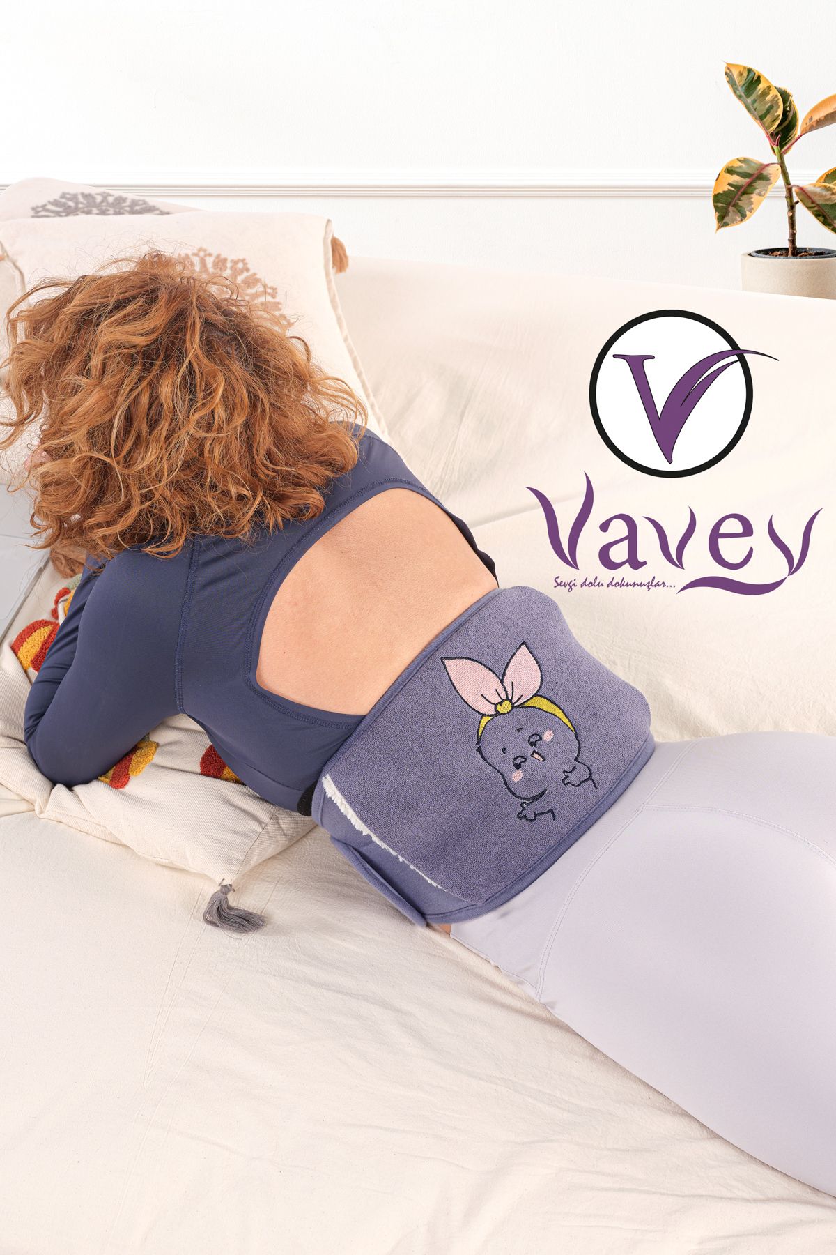 VAVEY-New Generation Thermogel Menstrual Belt - Hot Cold Water Bag with Ribbon, Girl Purple Color Gift 3