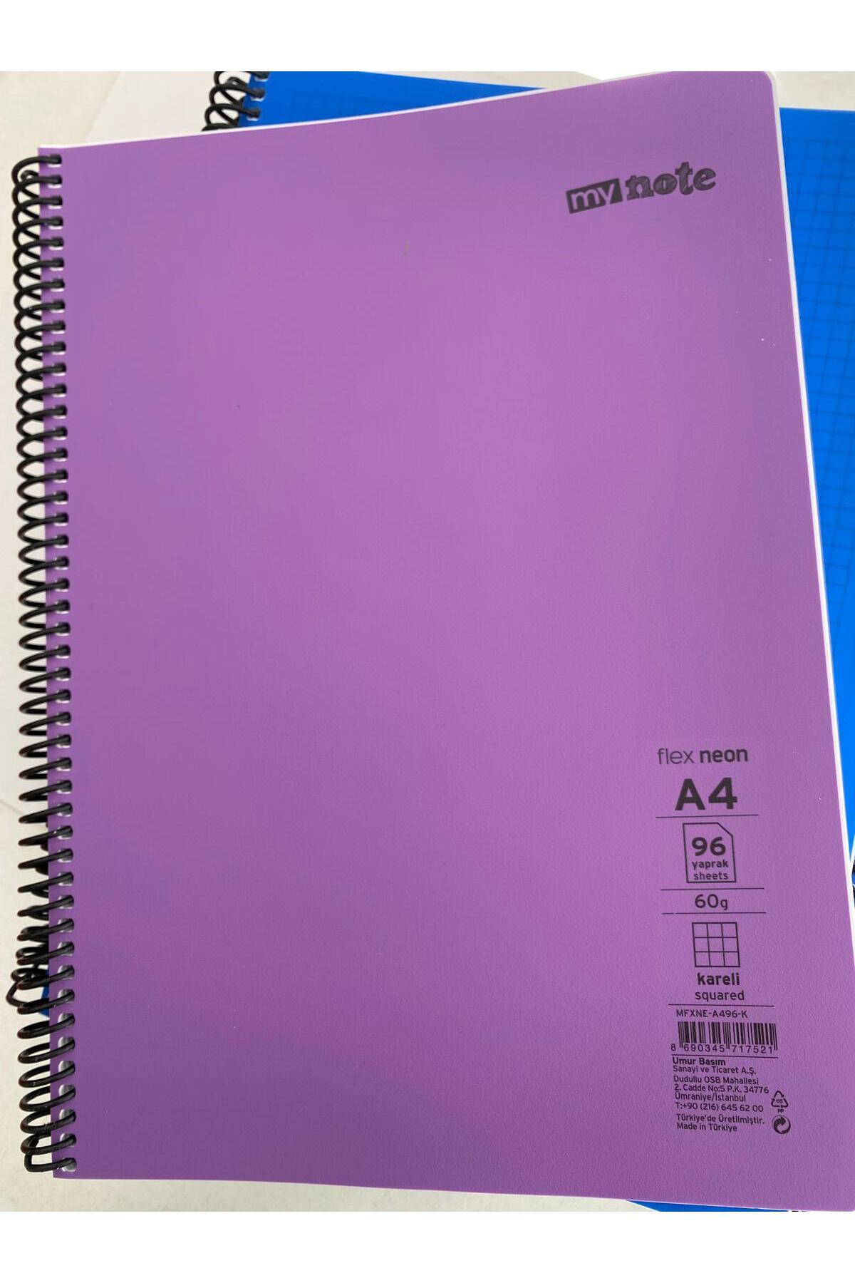 Mynote-A4 96 Sheets Fraced Notebook 2 Pieces 5