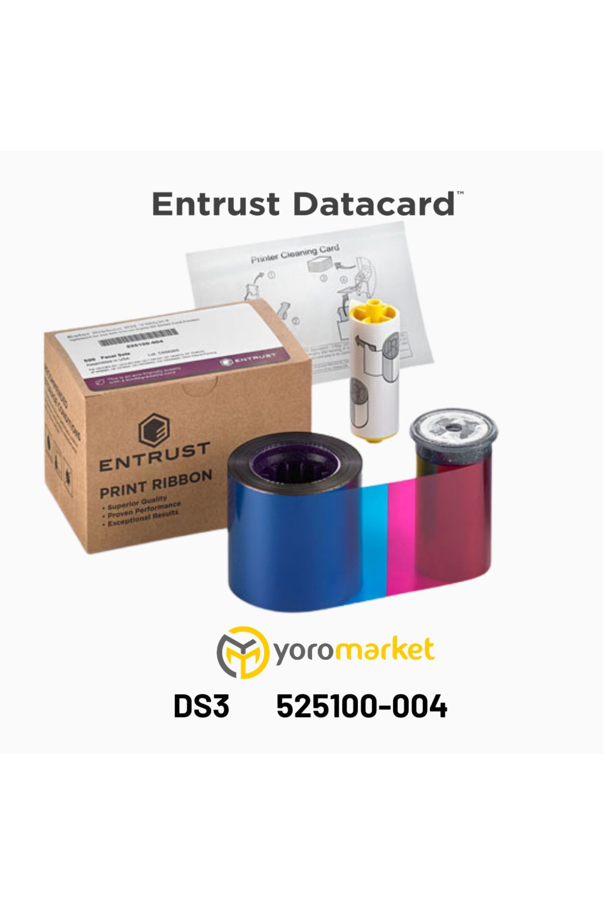 Entrust DS 3 YMCKT Renkli Ribon 525100-004