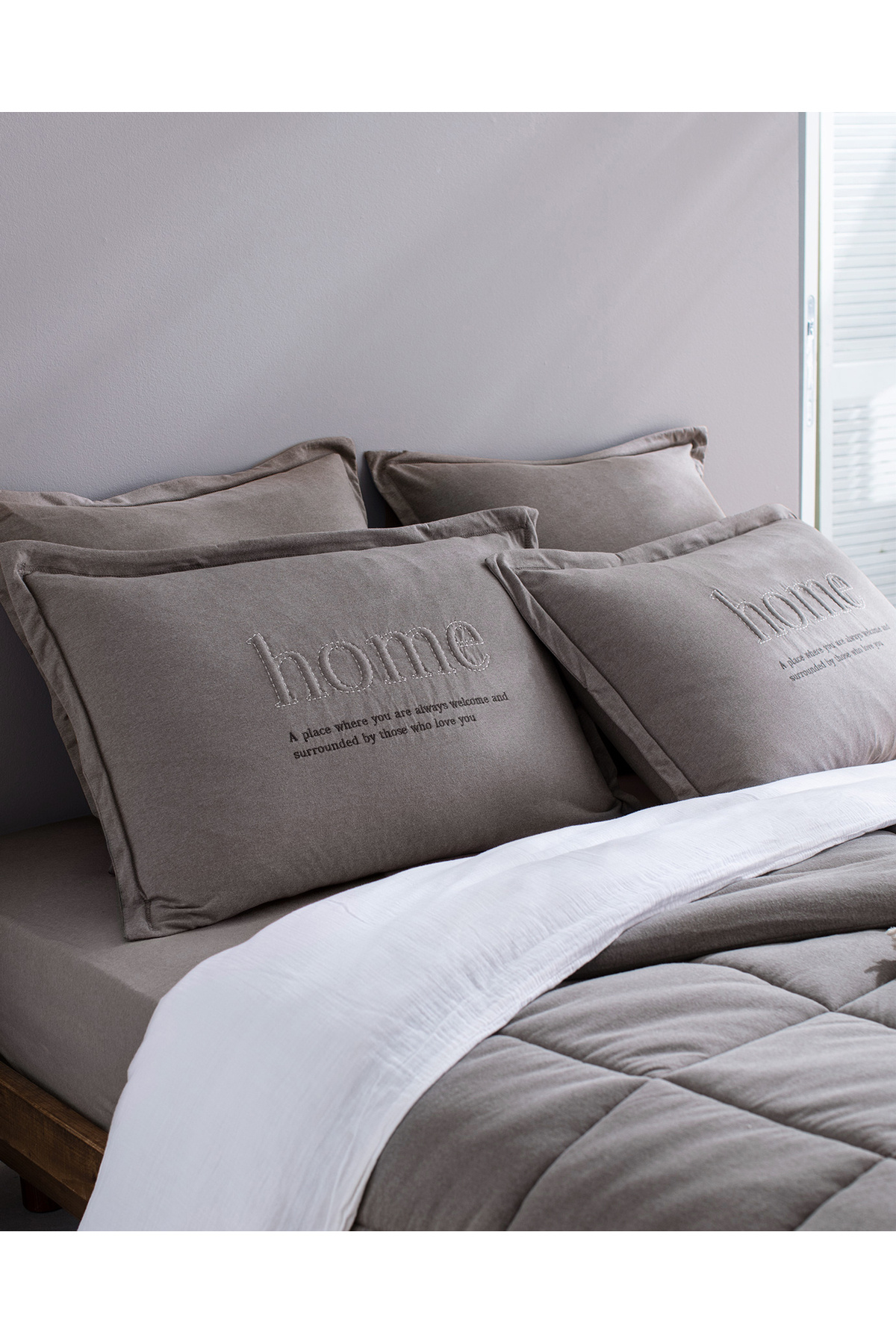 Madame Coco-Bobigny Anthracite Single Super Soft Comforter Set 3