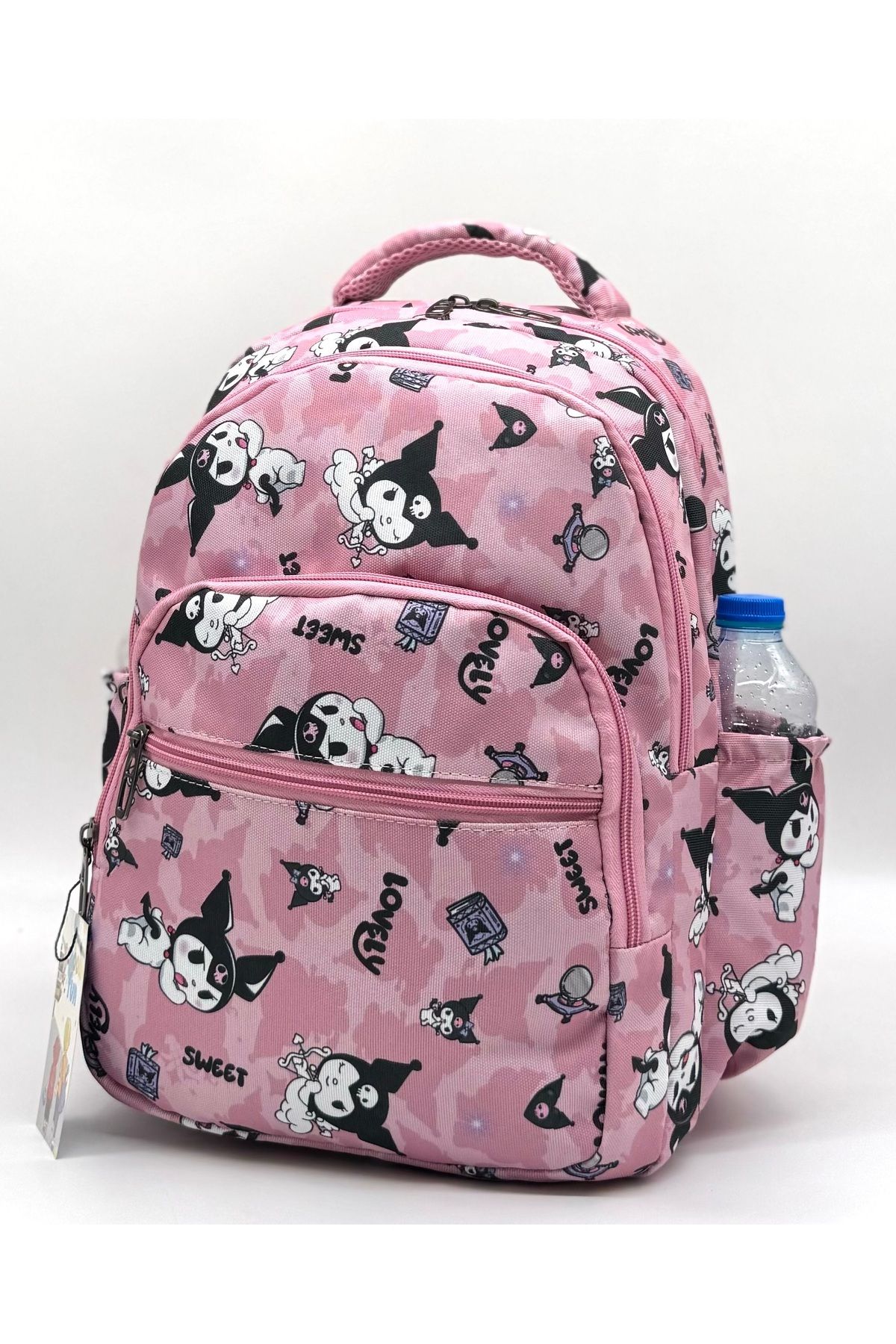Bevitton-Character Printed Modern Girl's Primary School Bag Orthopedics Set of 3 Powder Primary School Bag 2
