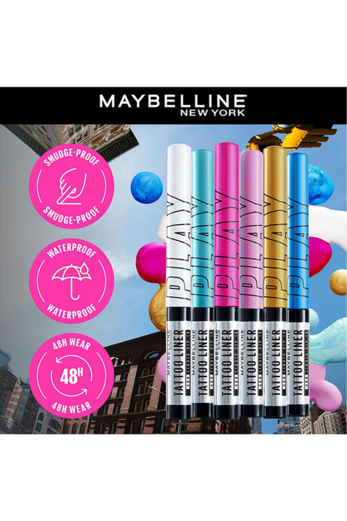 Maybelline New York-, Tattoo Liner Play - محدد عيون سائل مقاوم للماء (SWITCH) 3