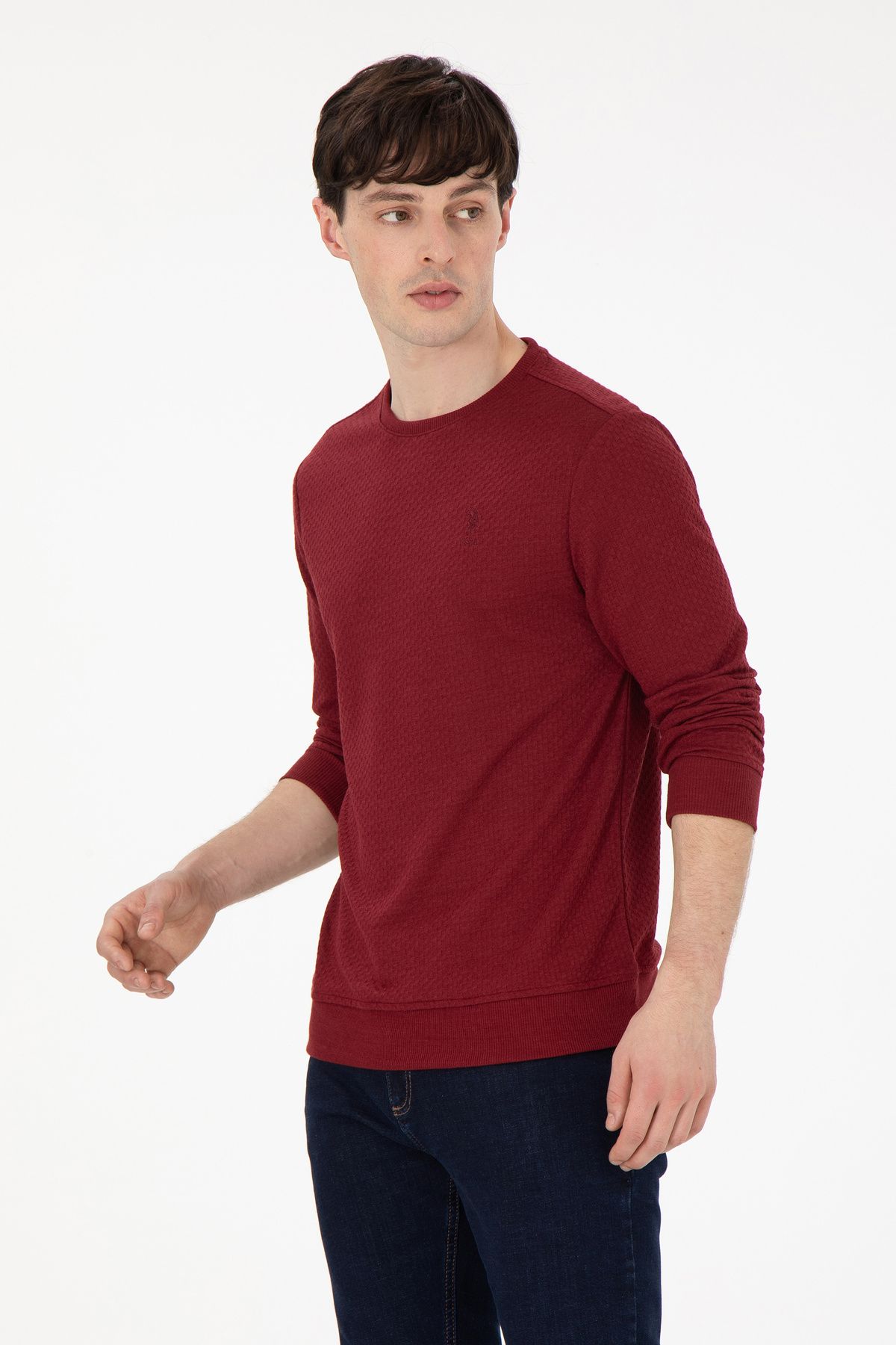 U.S. Polo Assn.-Men's Burgundy Sweatshirt 50290063 -Vr014 1