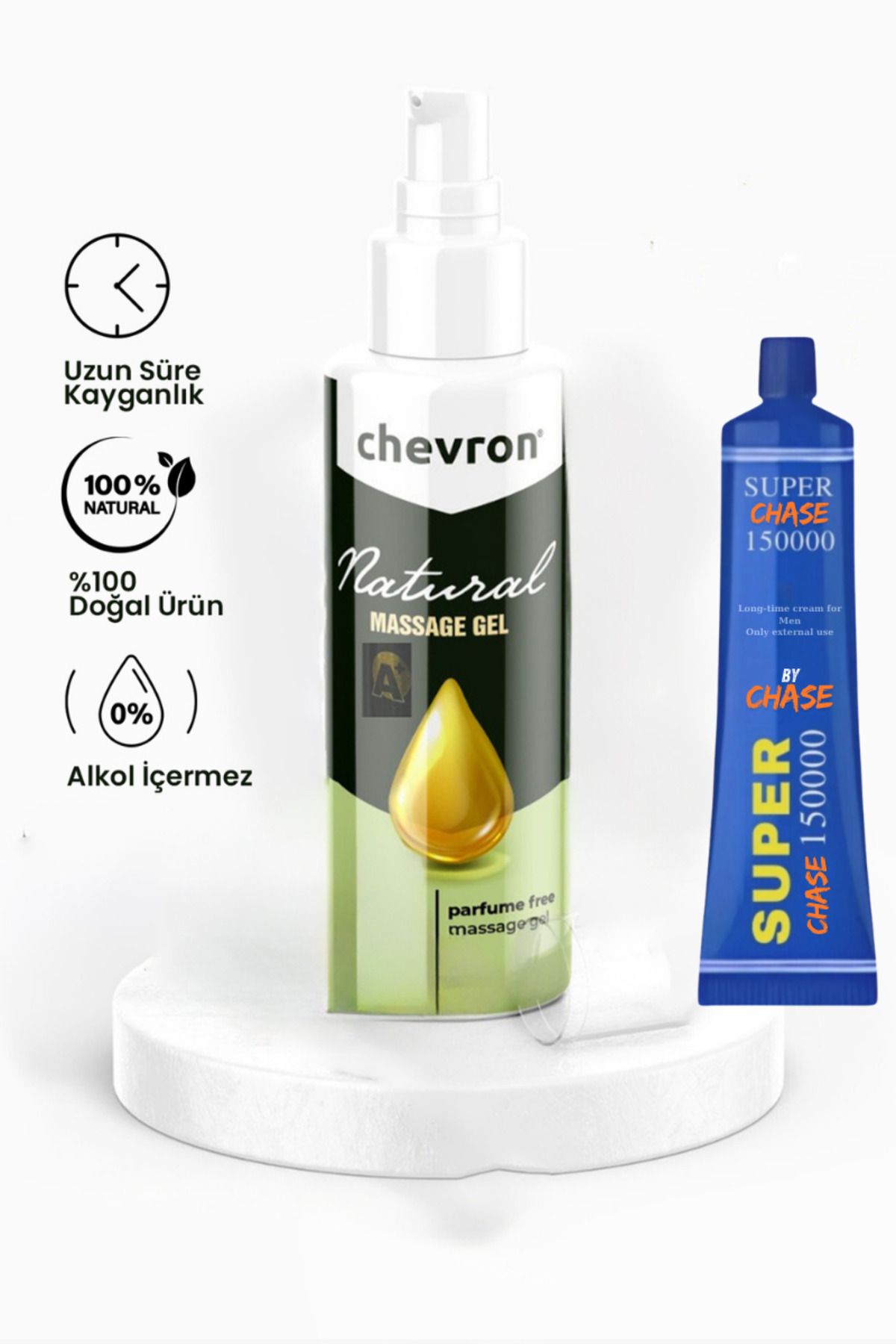 chevron Doğal Su Bazlı Extra Kayganlaştırıcı Jel 110 ml + 150BIN Krem